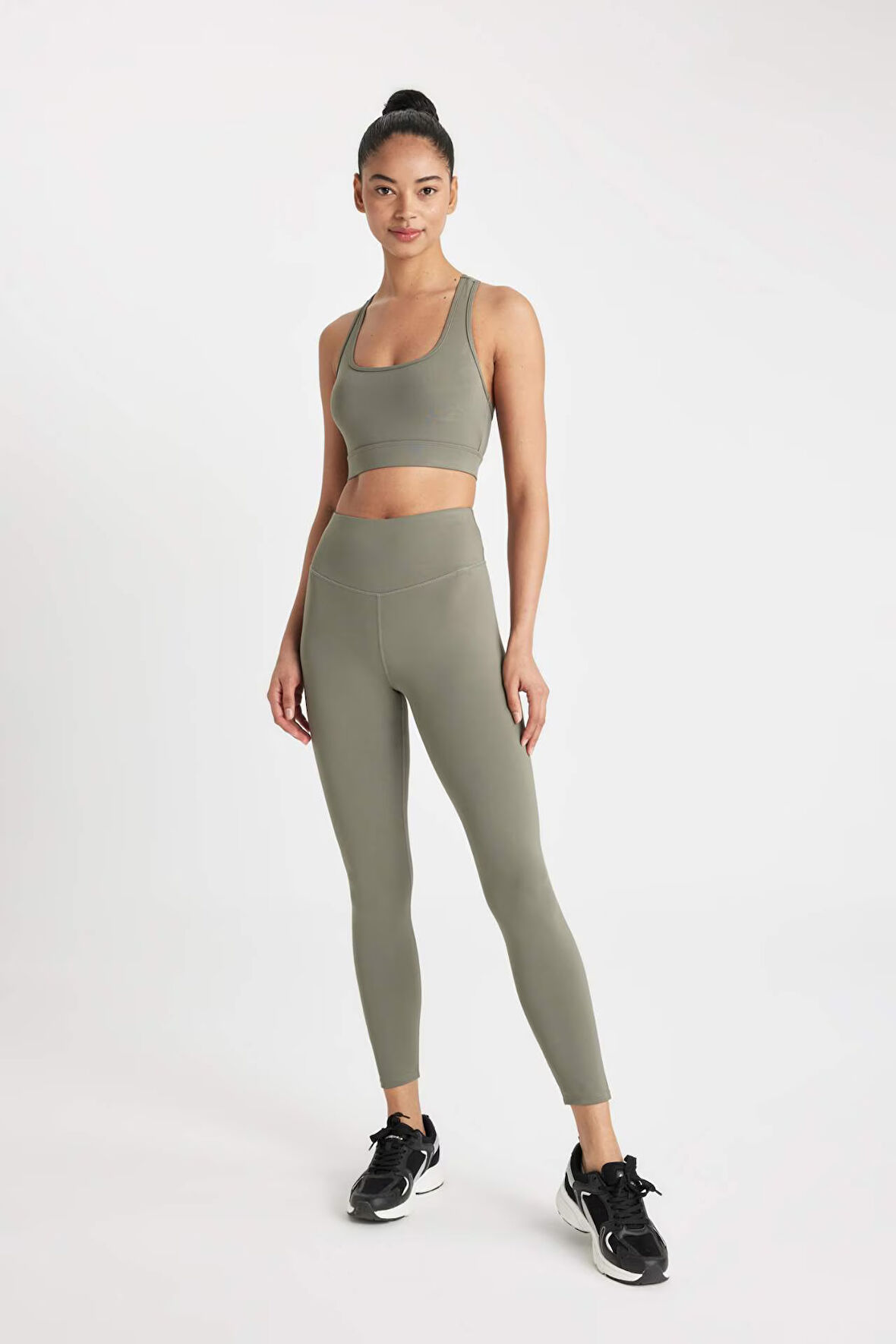 DeFactoFit Baskılı Beli Saran Sporcu Basic Tayt B4147AX24AUKH398