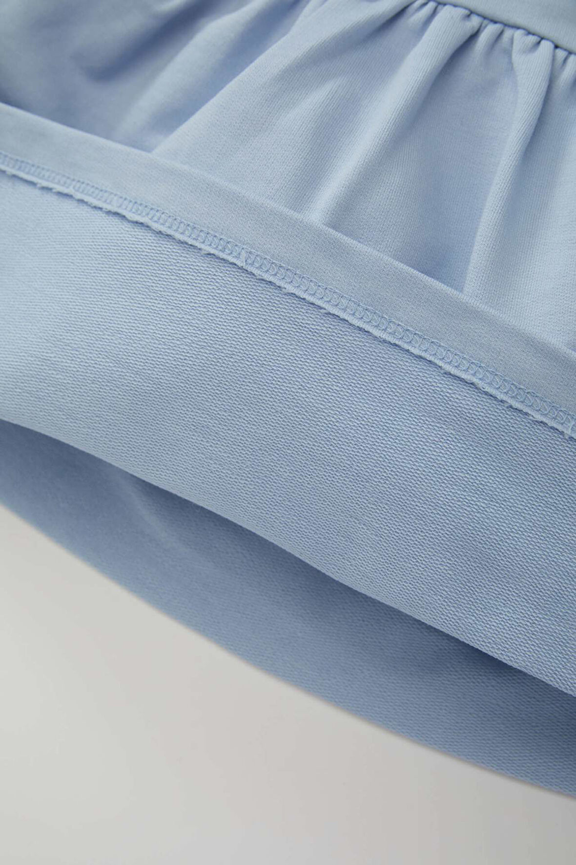 DeFacto Kız Bebek Bisiklet Yaka Çiçek Baskılı Uzun Kollu Sweatshirt Elbise A6507A524AUBE551