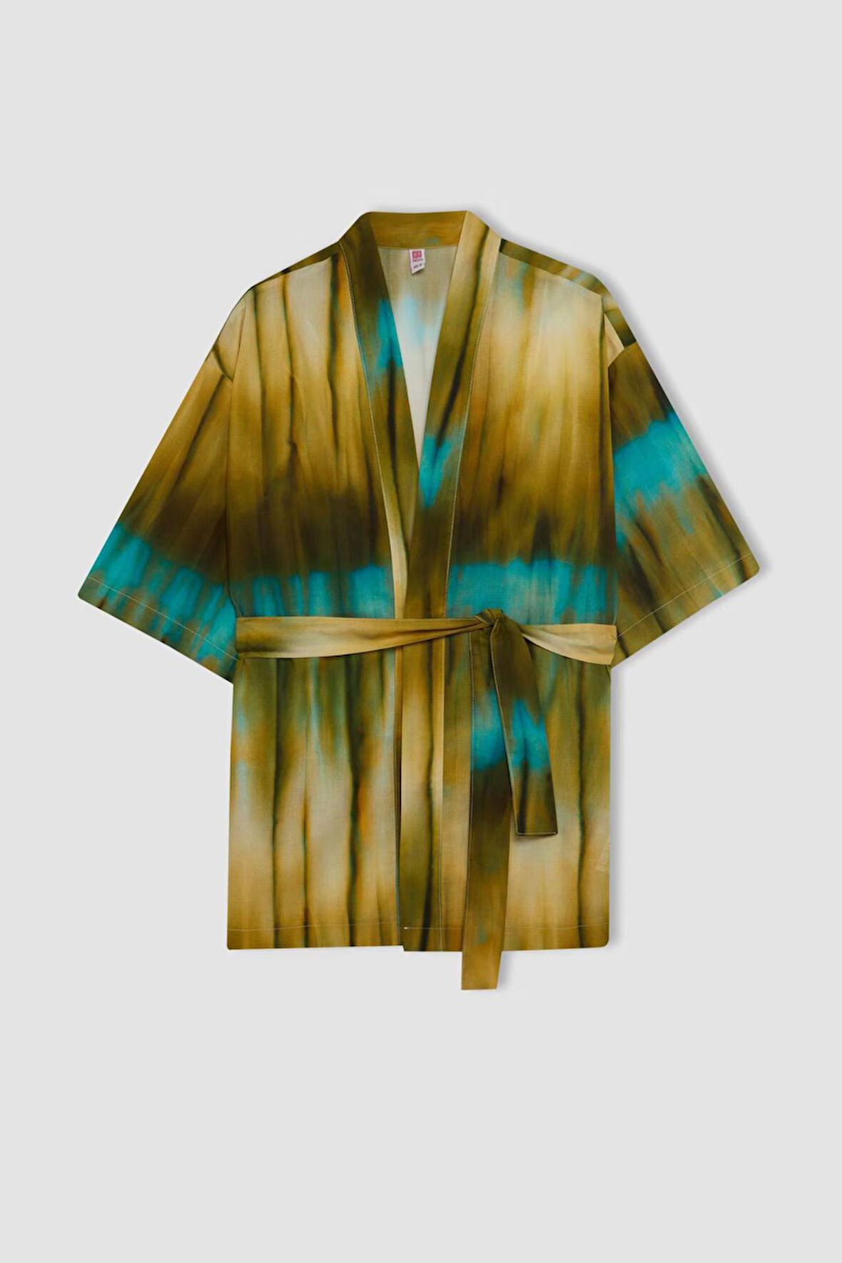 Desenli Pamuklu Kimono-Fall in Love