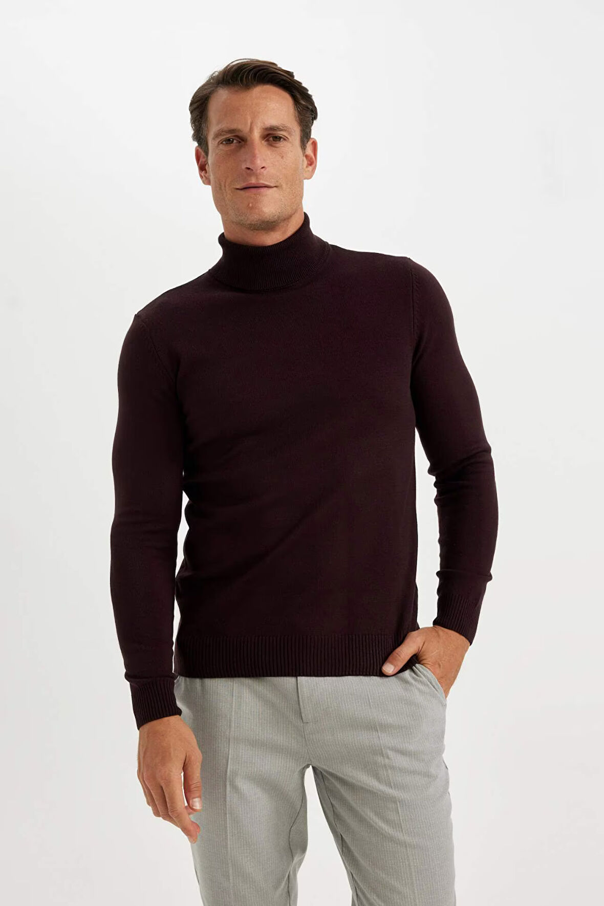 DeFacto Slim Fit Balıkçı Yaka Kazak R1124AZ24WNBR46