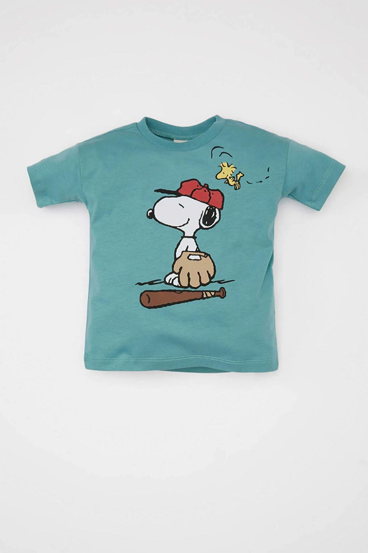 DeFacto Erkek Bebek Snoopy Bisiklet Yaka Kısa Kollu Tişört C7712A524SMGN382