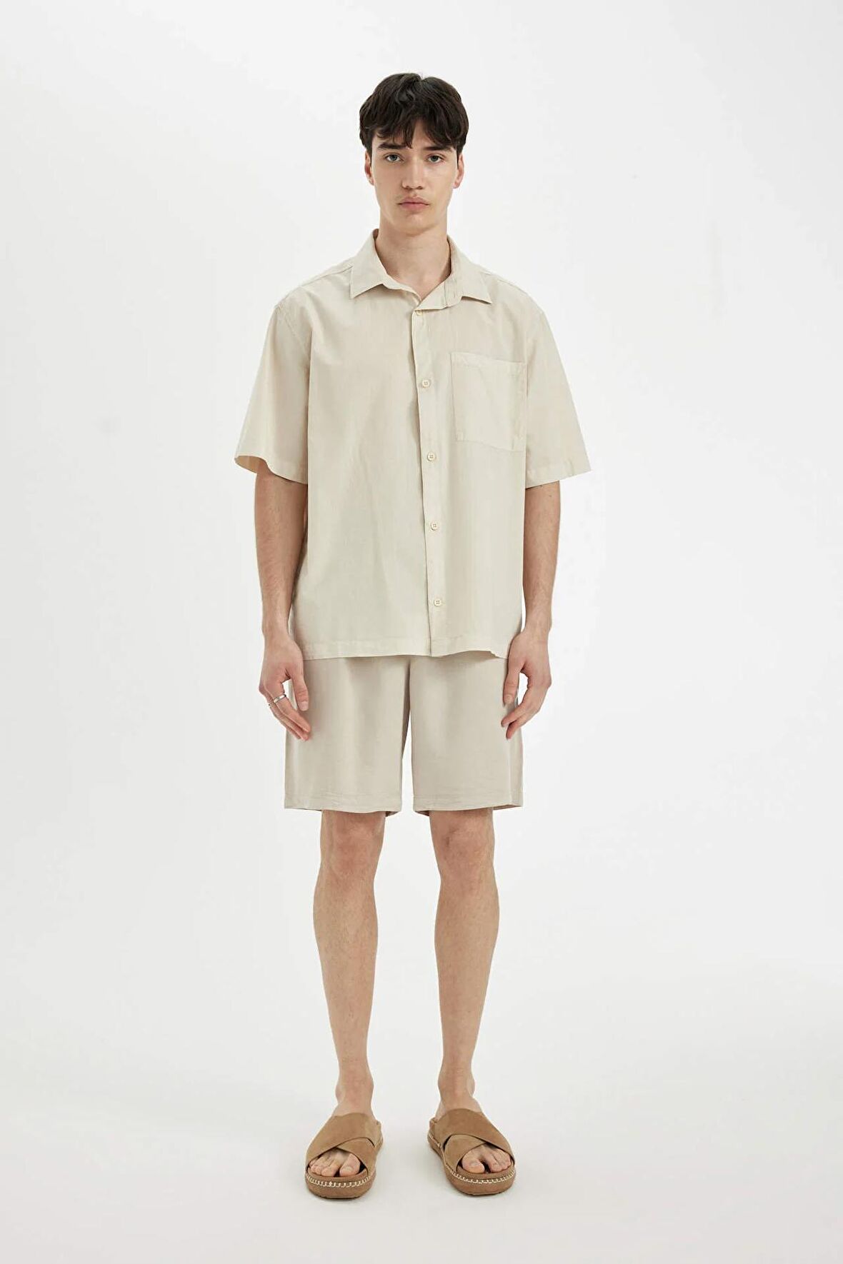 DeFacto Regular Fit Tensel Şort C7591AX24SMER37