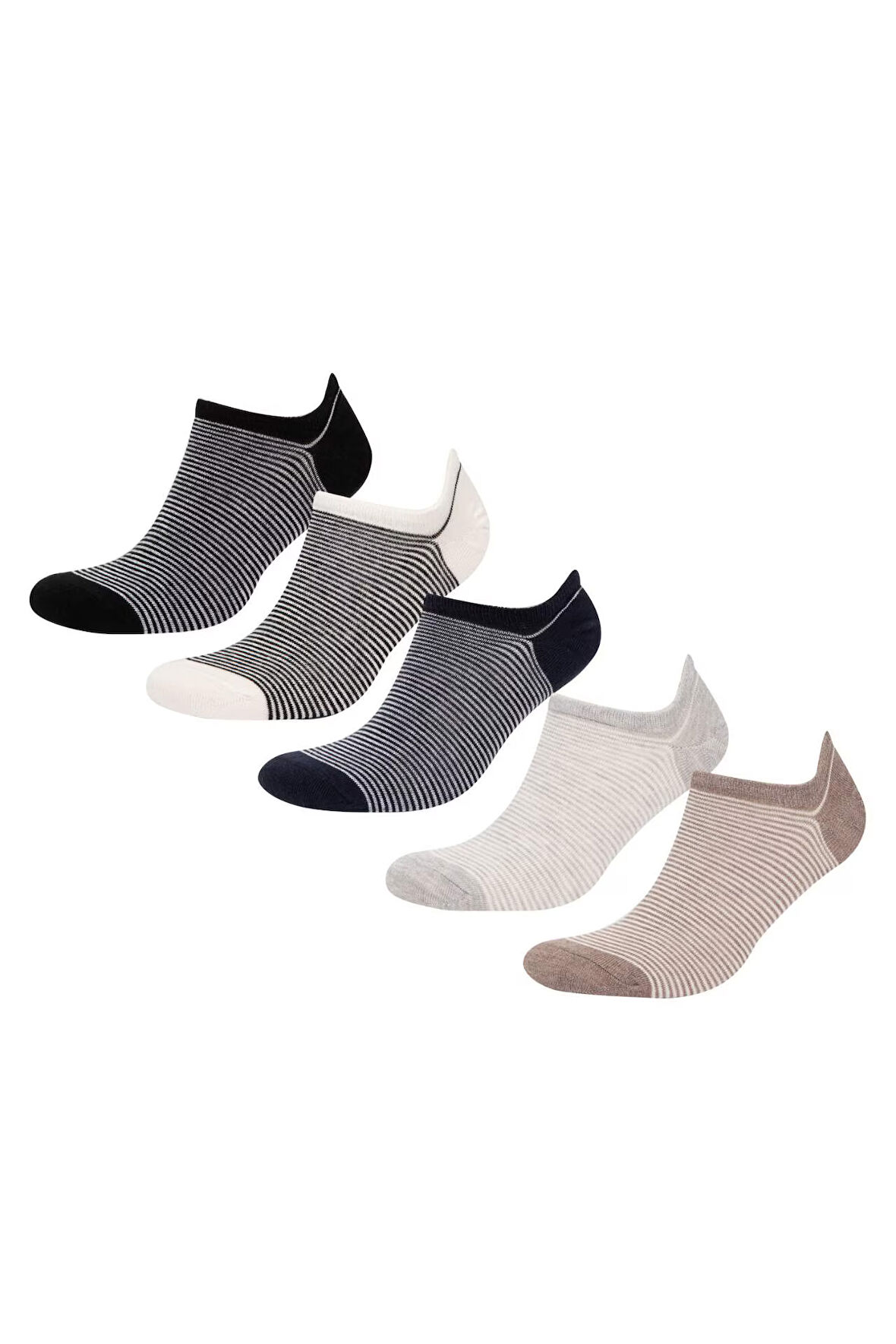 DeFacto Erkek 5'li Pamuklu Sneaker Çorap C6801AXNSKR1