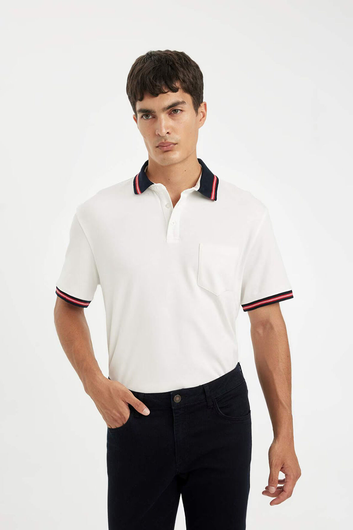 New Regular Fit Kısa Kollu Polo Tişört