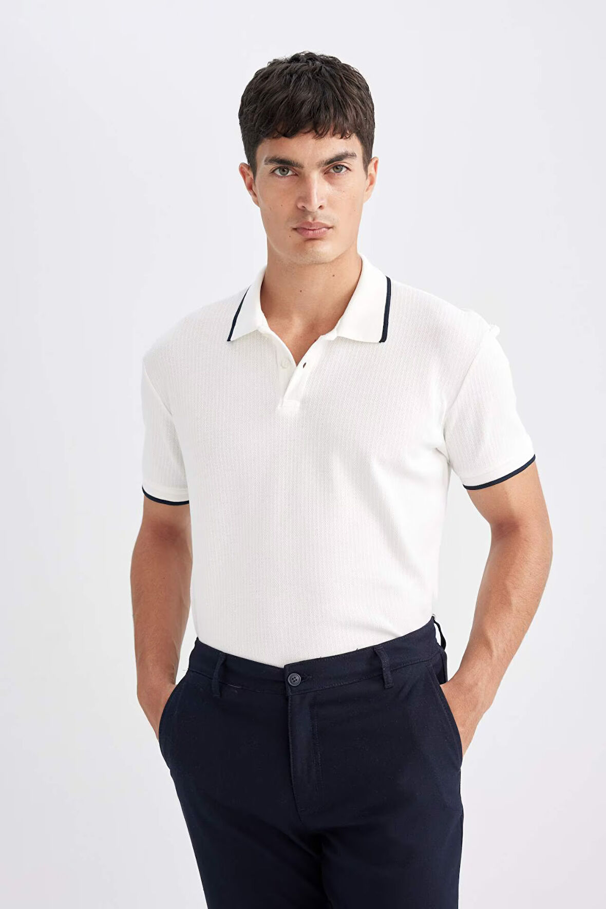 New Regular Fit Kısa Kollu Polo Tişört