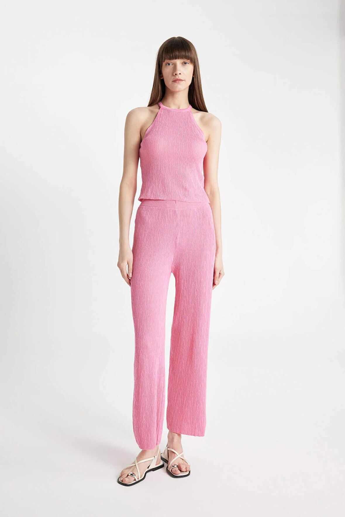 DeFacto Wide Leg Geniş Paça Pantolon D2819AX24HSPN278