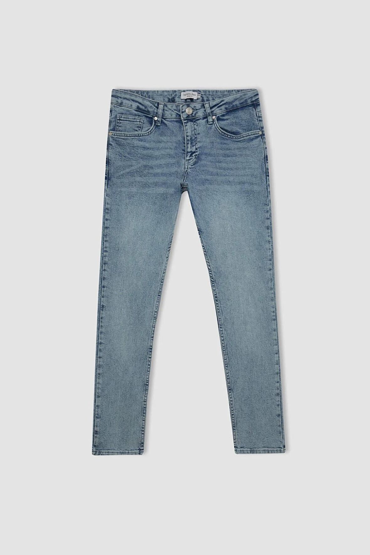 DeFacto Carlo Skinny Fit Ekstra Dar Kalıp Normal Bel Ekstra Dar Paça Jean Pantolon D1821AX24SMNM63