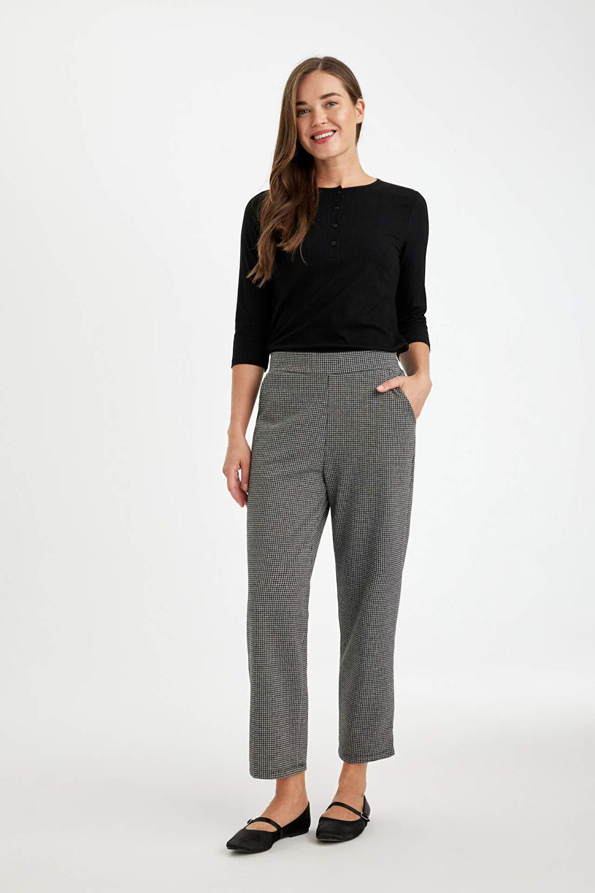 DeFacto Jogger Pantolon Desenli Cepli Beli Lastikli T4089AZ24AUBK81