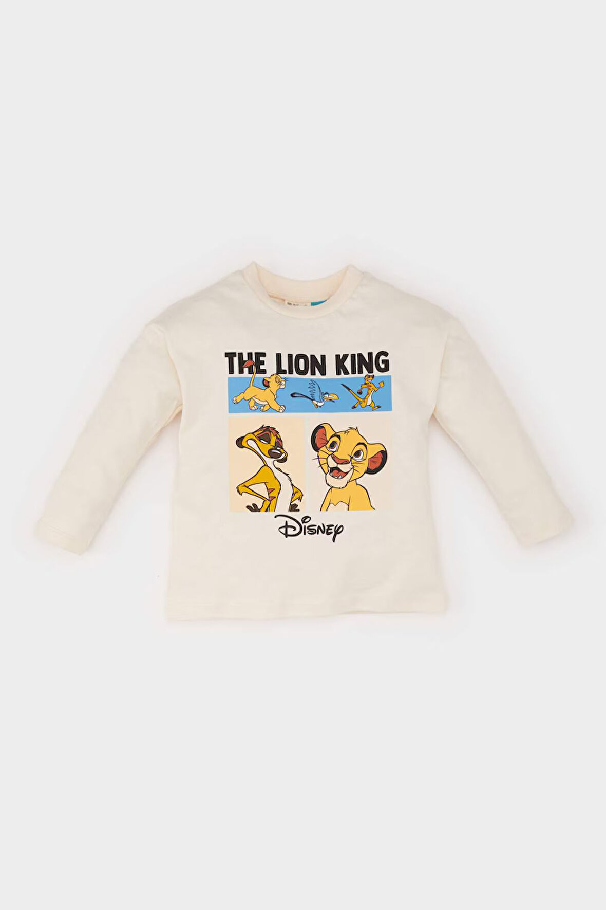 Erkek Bebek Disney Lion King Bisiklet Yaka Uzun Kollu Tişört