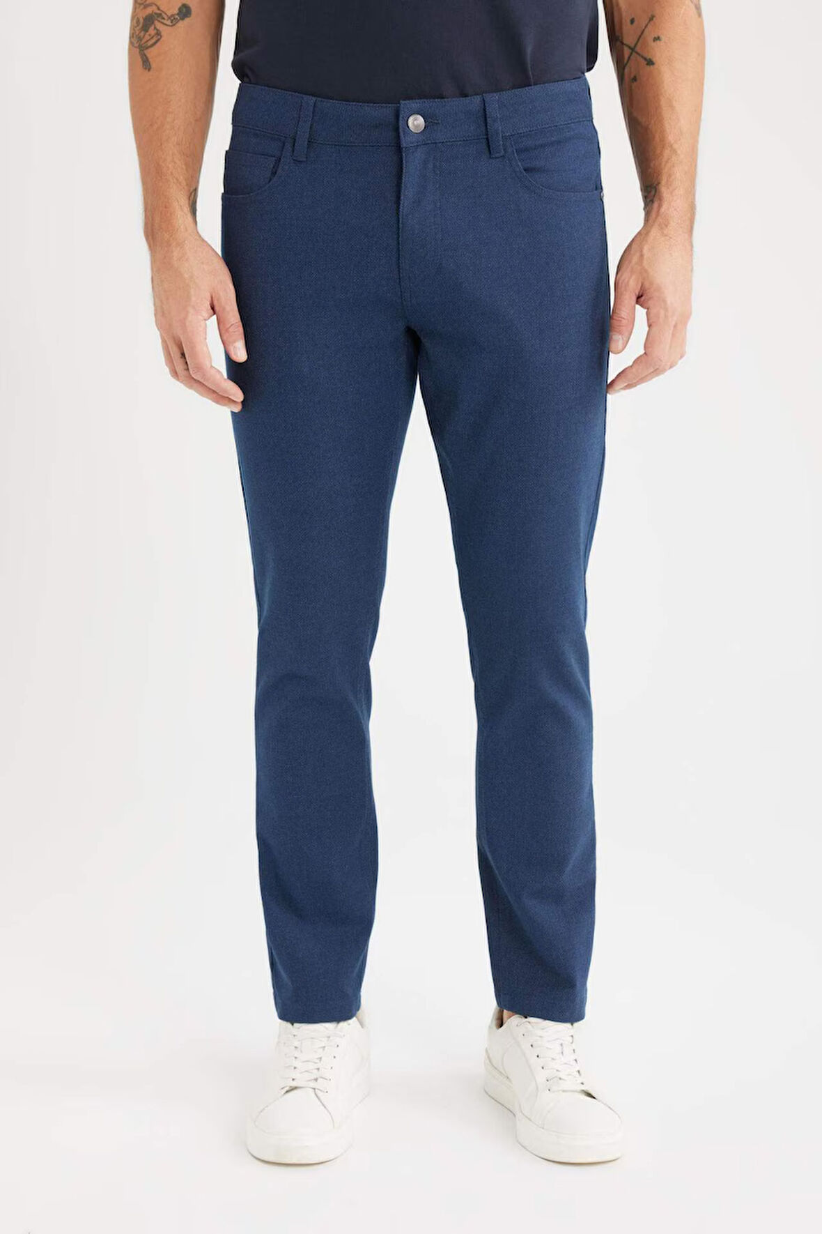 Slim Fit Dar Kesim Dar Paça Chino Kanvas Pantolon