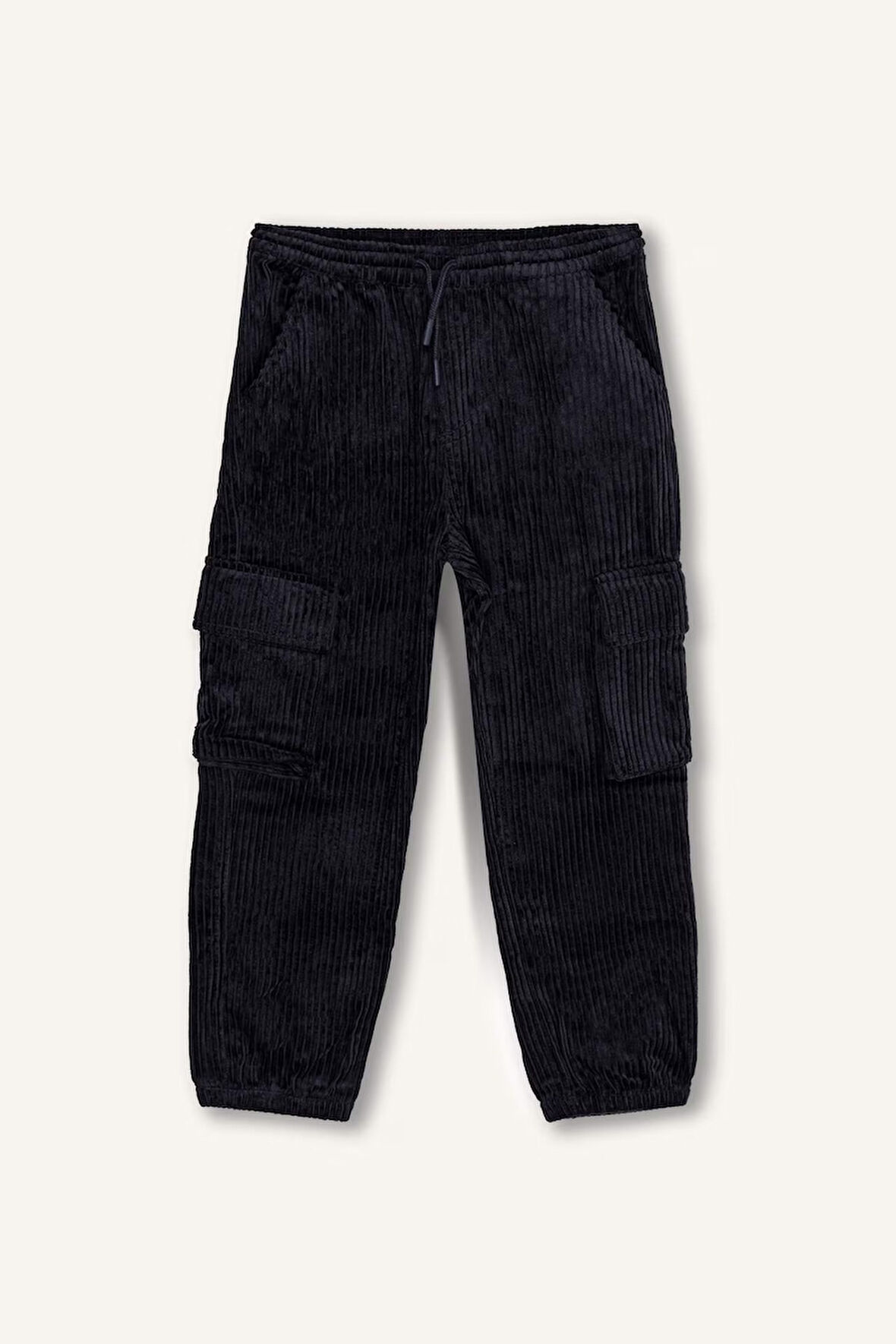 Erkek Çocuk Kargo Cepli Jogger Kadife Pantolon