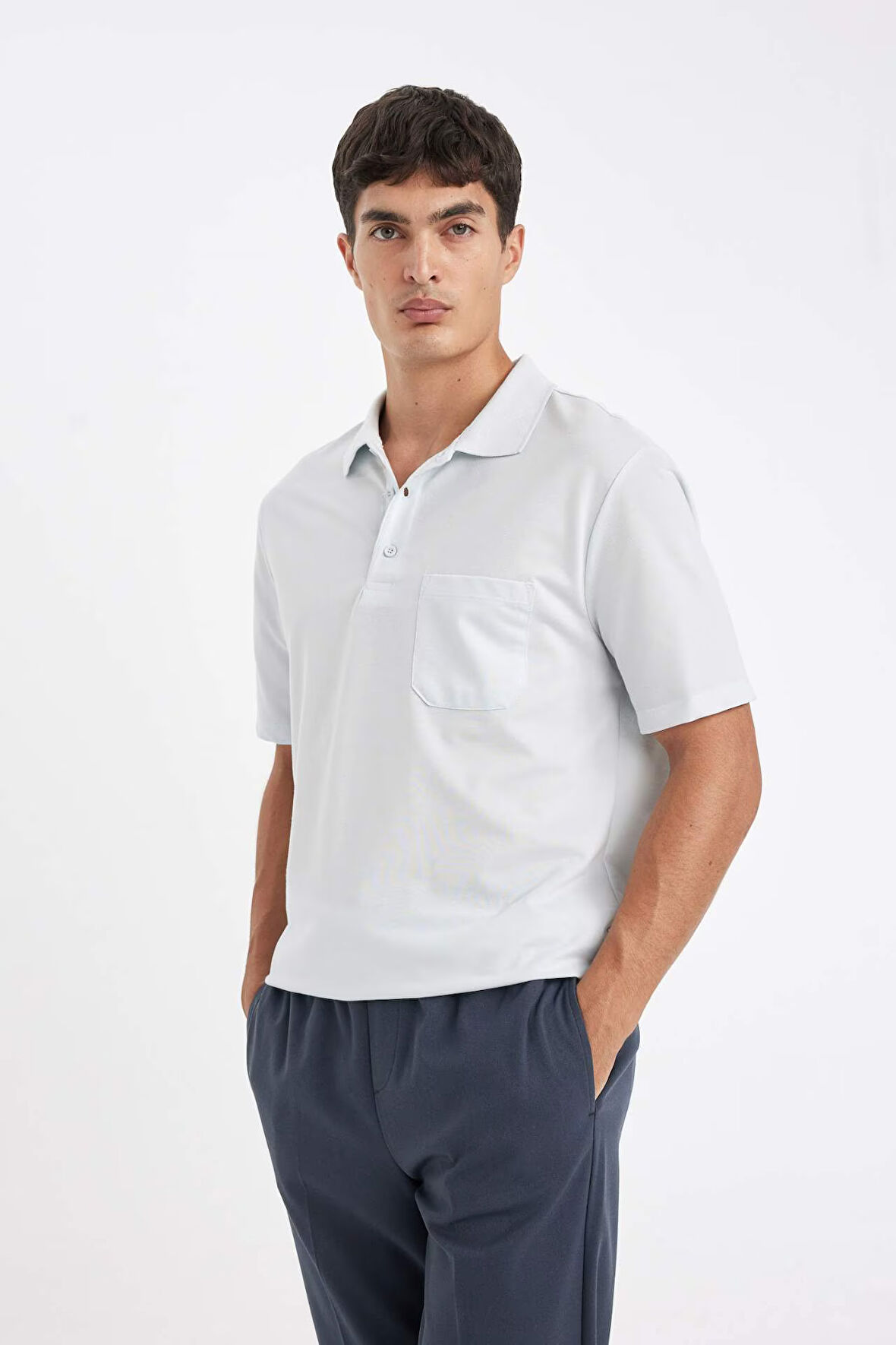 DeFacto Regular Fit Basic Düz Kısa Kollu Pike Polo Tişört X7133AZ24SMBE817