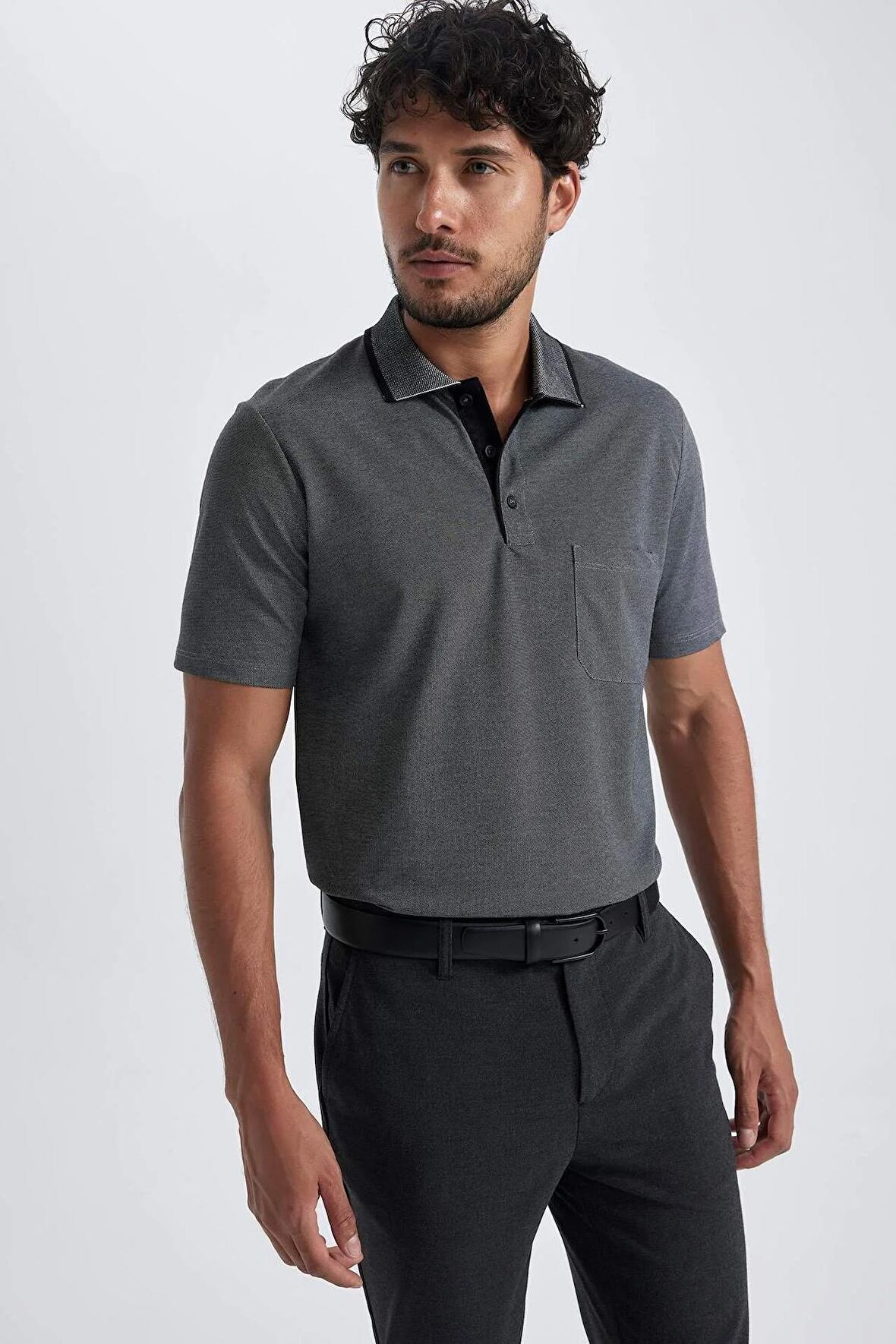 DeFacto Regular Fit Kısa Kollu Basic Polo Tişört X7133AZ24SMBK81