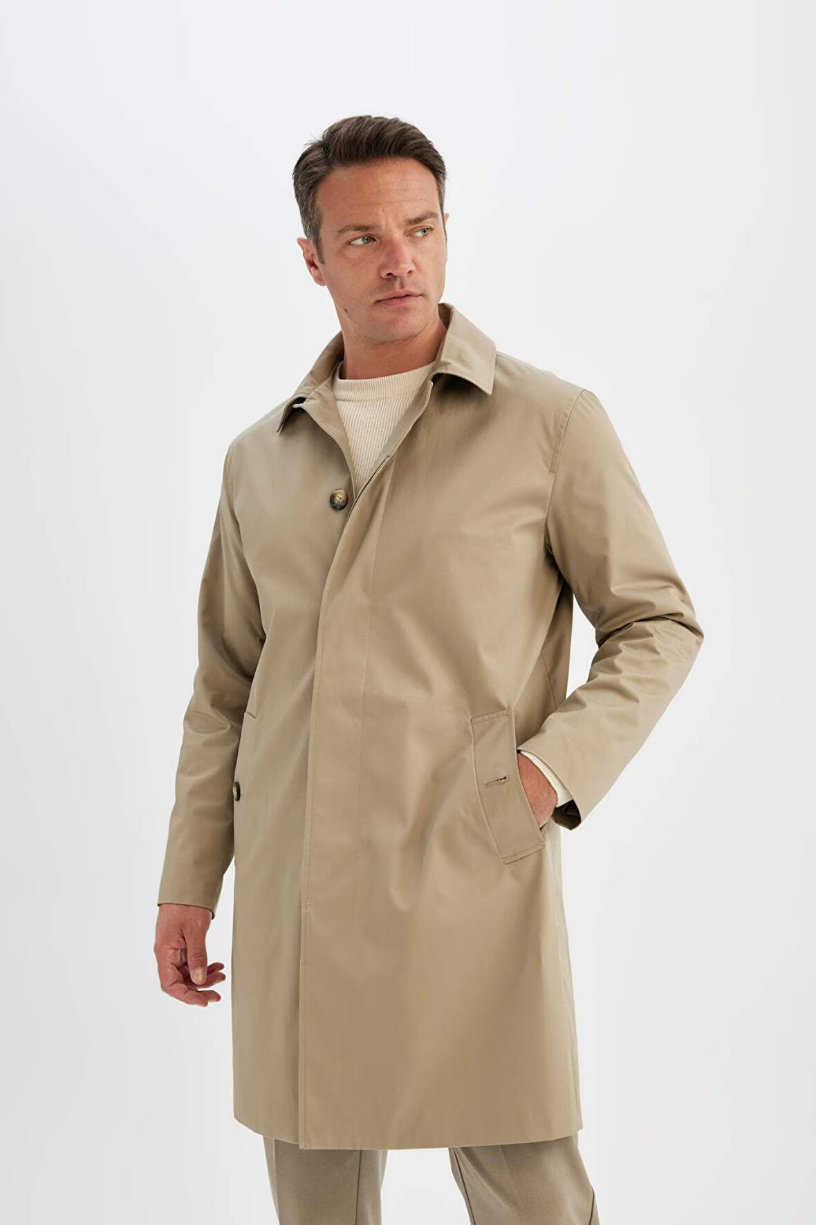 DeFacto Regular Fit Polo Yaka Pamuklu Parka D1512AX24WNBG769