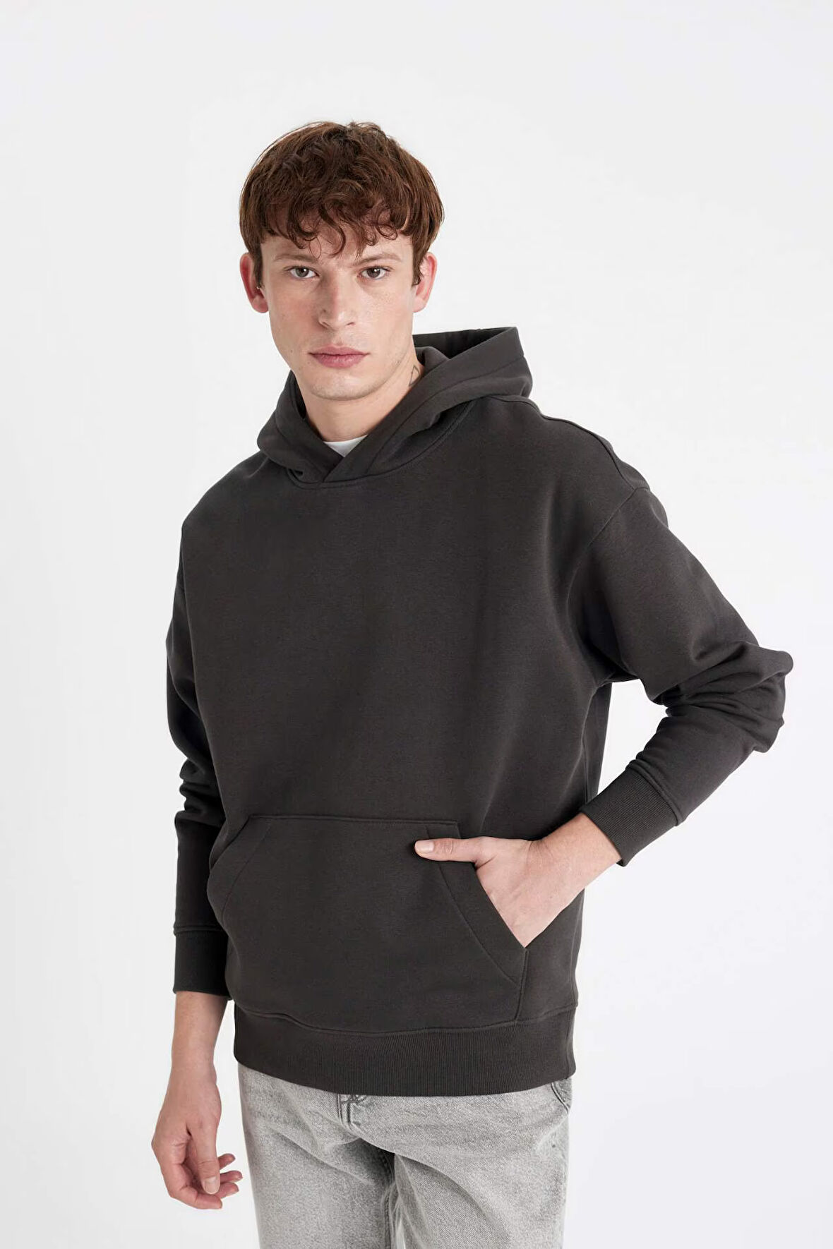 DeFacto Oversize Fit Kapüşonlu Sweatshirt A4331AX24AUAR227