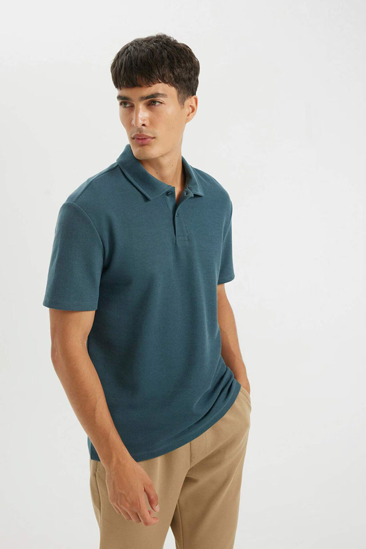 New Regular Fit Polo Yaka Kısa Kollu Polo Tişört