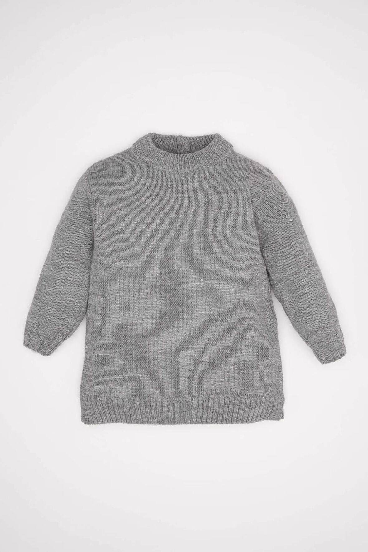 DeFacto Kız Bebek Yarım Balıkçı Yaka Uzun Kollu Triko Elbise C8479A524WNGR210