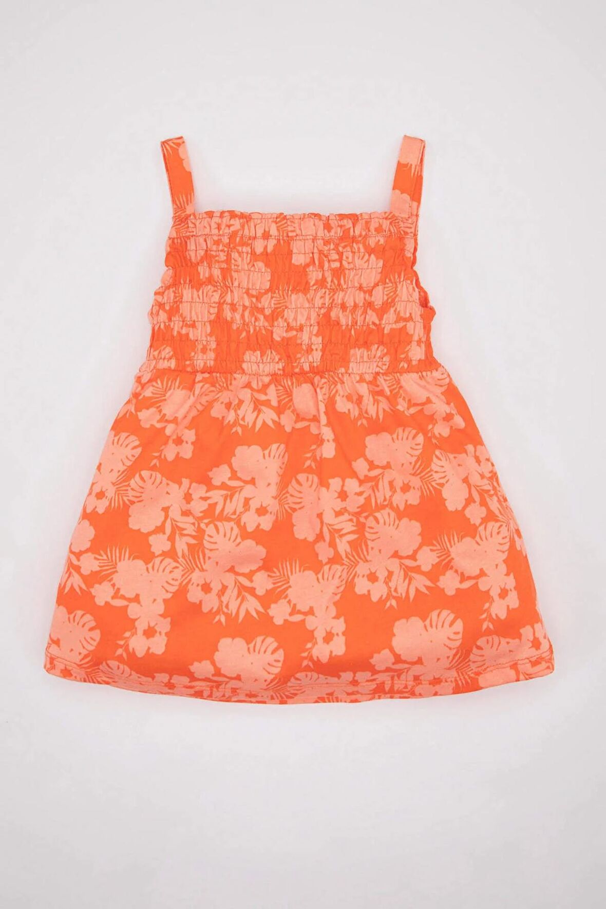 DeFacto Kız Bebek Çiçekli Askılı Yazlık Elbise D0912A524SMOG77