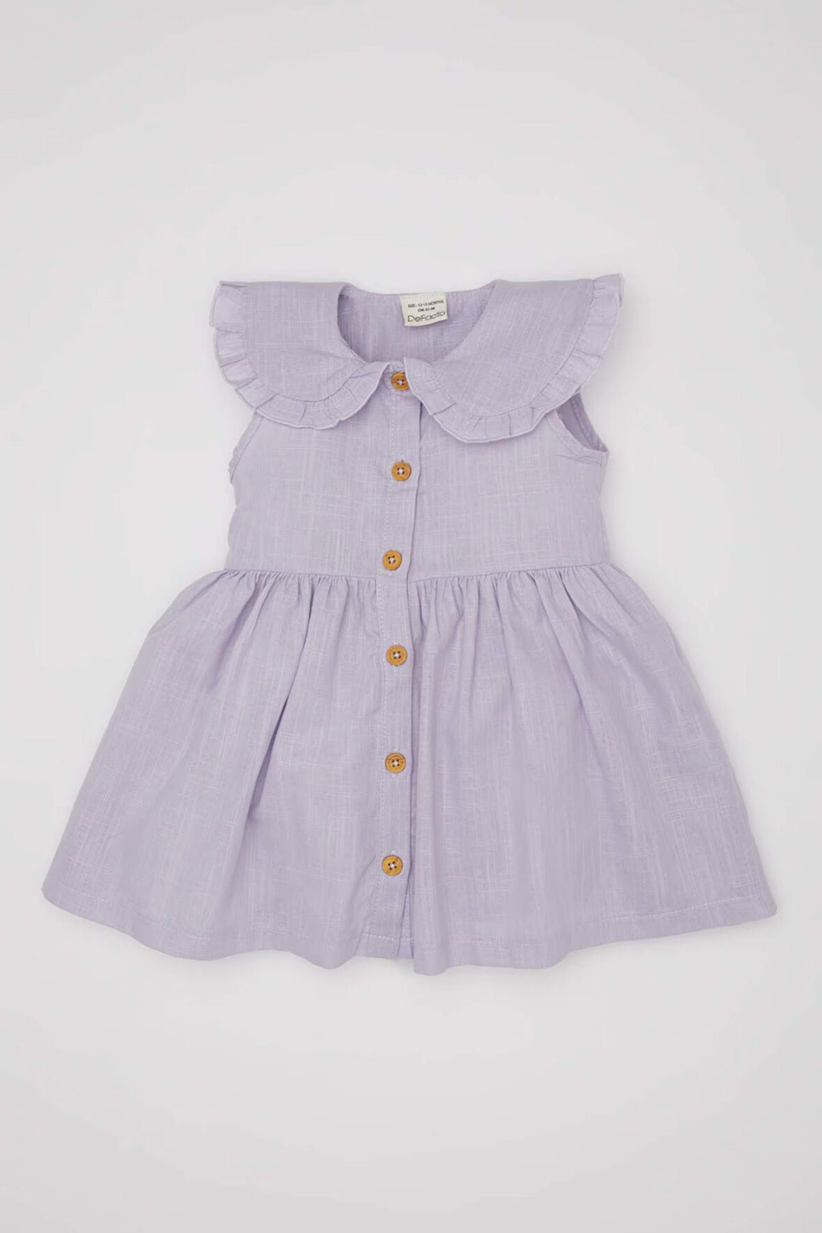 Kız Bebek Kısa Kollu Poplin Elbise