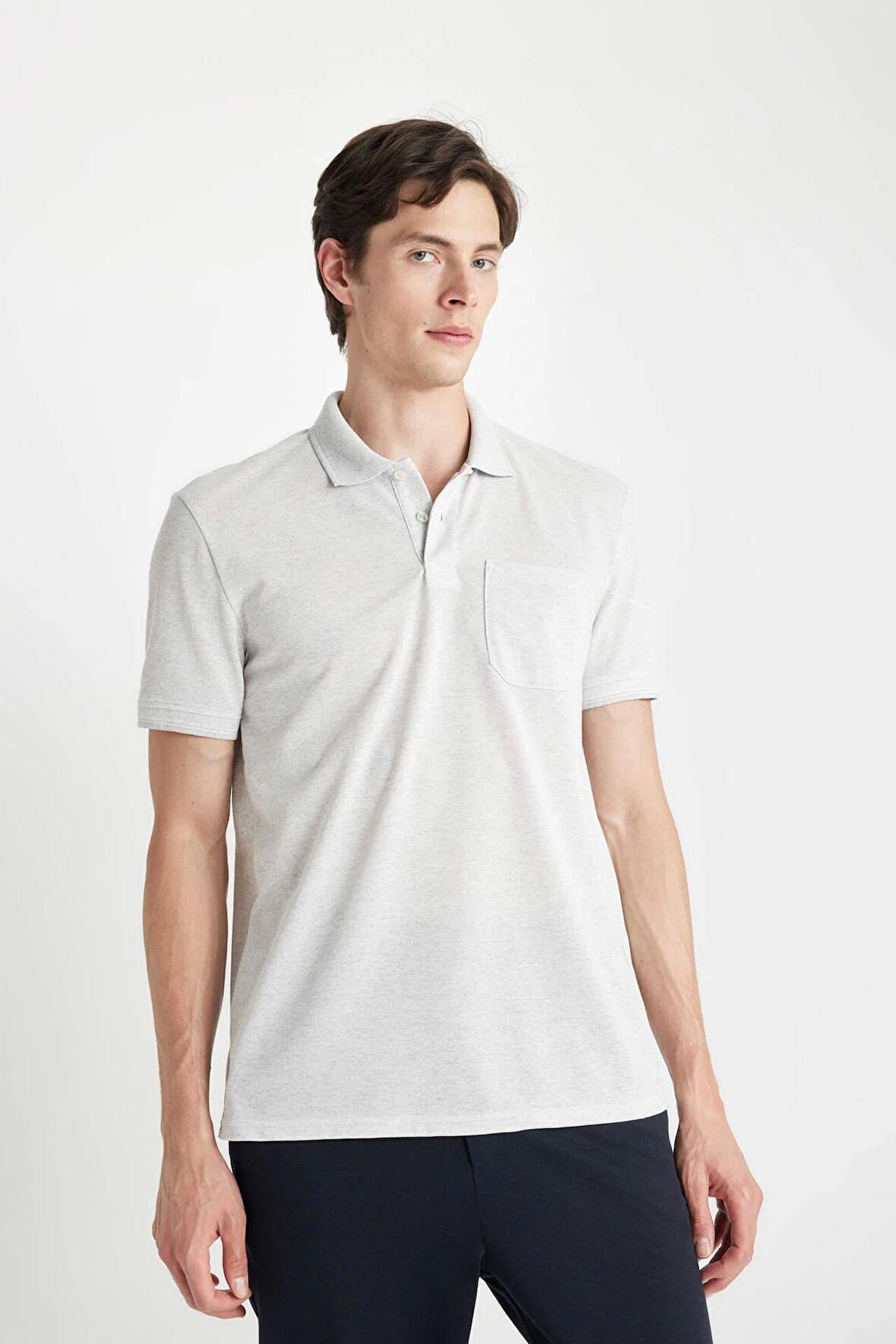 DeFacto New Regular Fit Polo Yaka Kısa Kollu Tişört C6004AX24SMGR210
