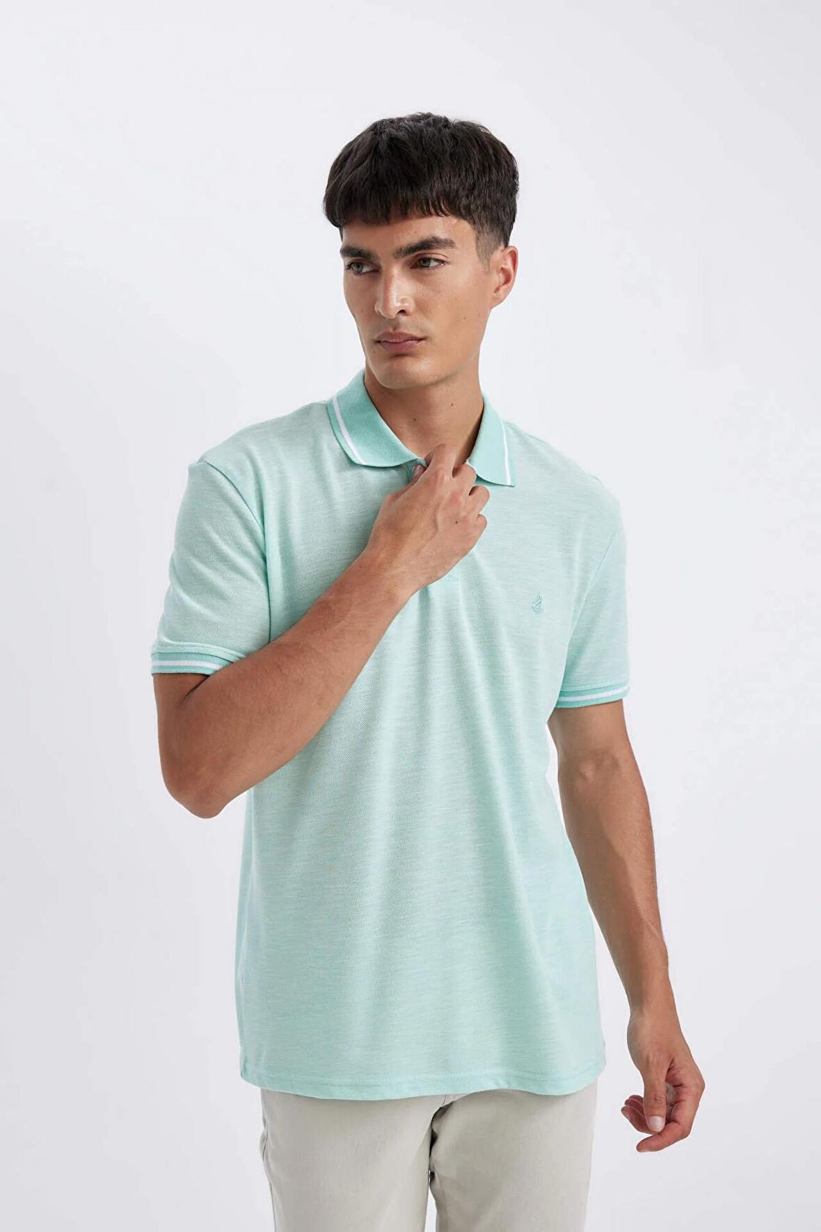 New Regular Fit Kısa Kollu Pike Polo Tişört