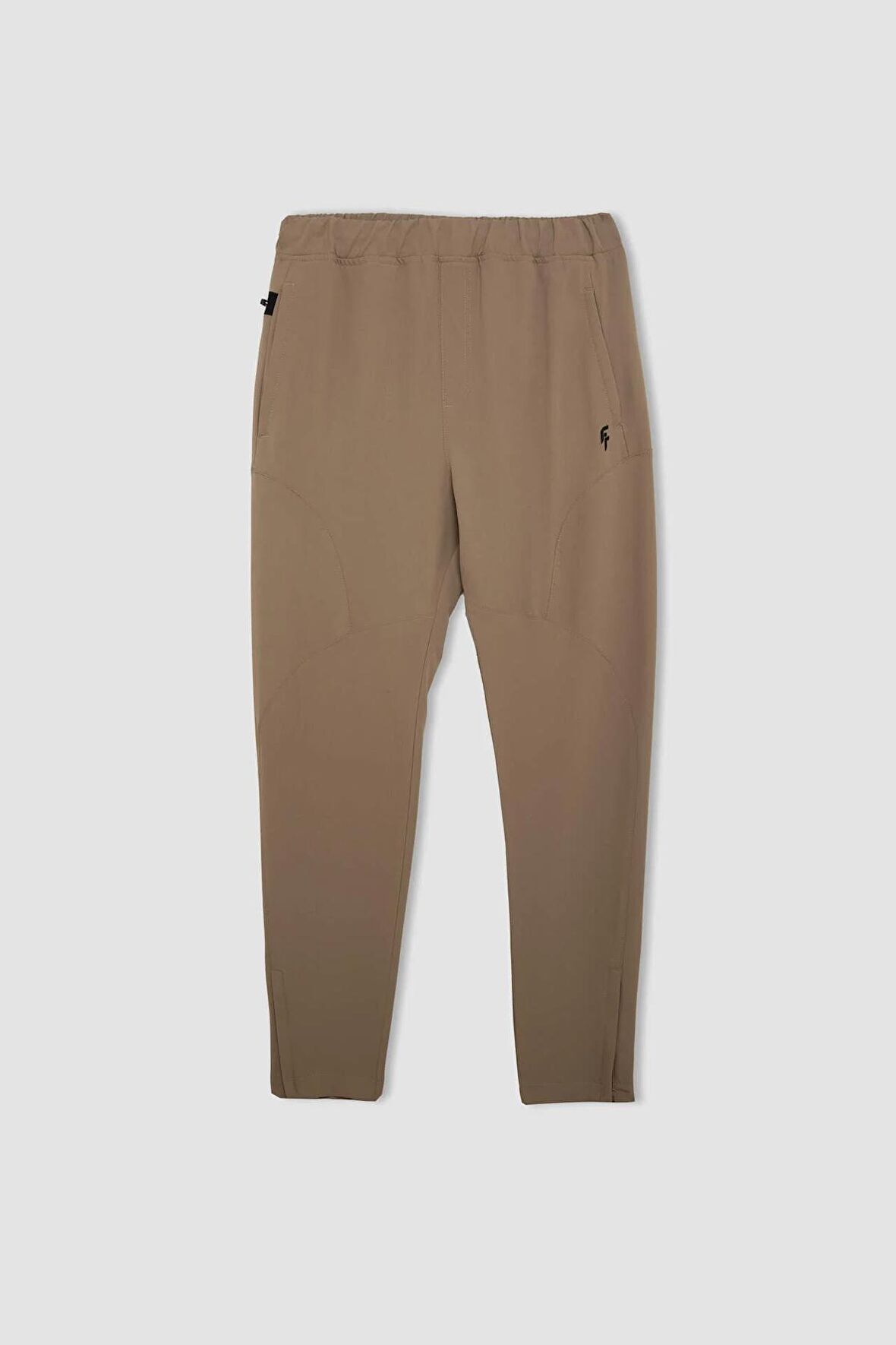 DeFactoFit Sporcu Jogger Eşofman Altı Slim Fit Dar Kesim Dokuma Üç Cepli Fermuarlı Paça B2780AX24SMBG315
