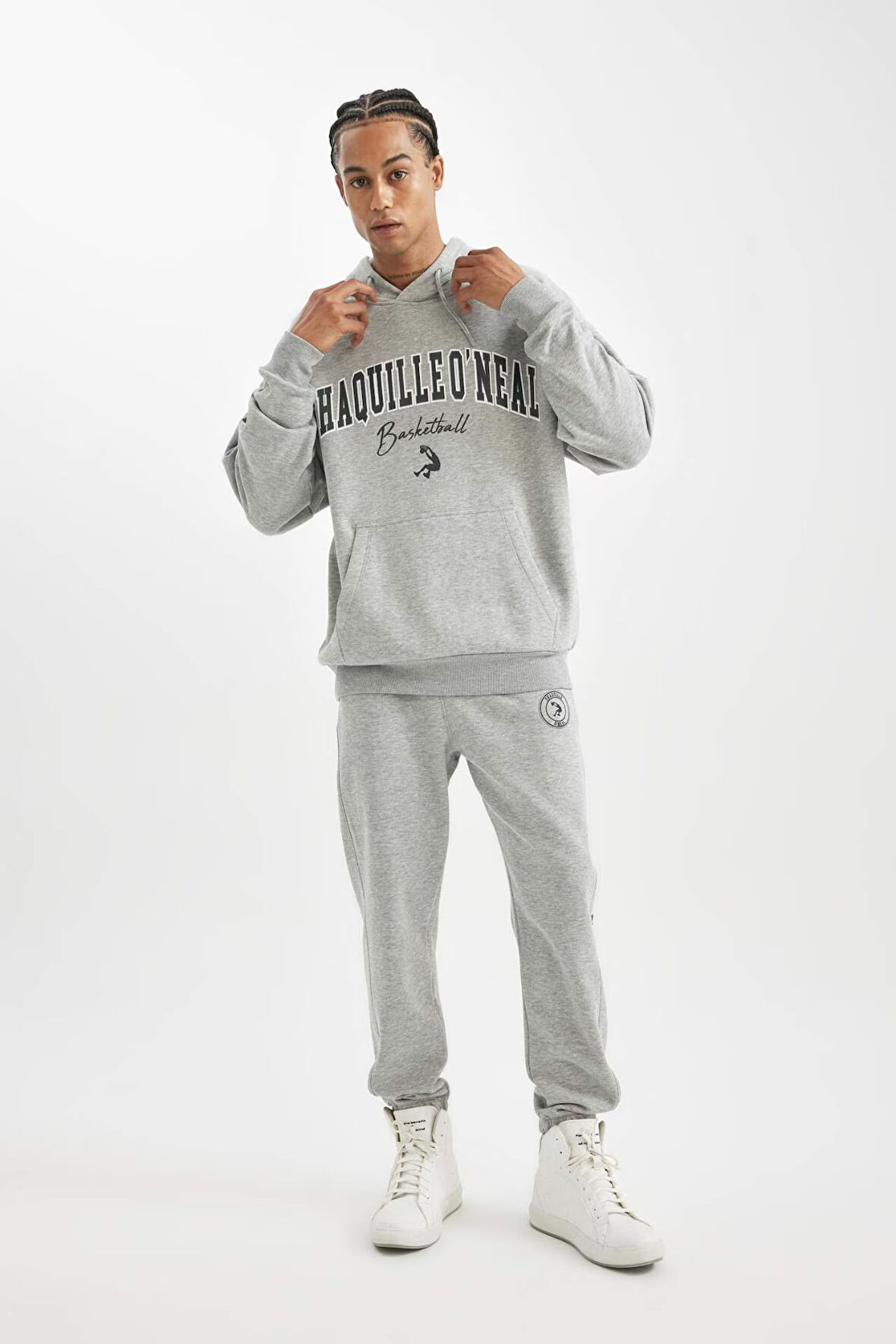 DeFactoFit Shaquille O'Neal Standart Fit Cepli Uzun Paça Jogger Eşofman Altı D1556AX24AUGR377