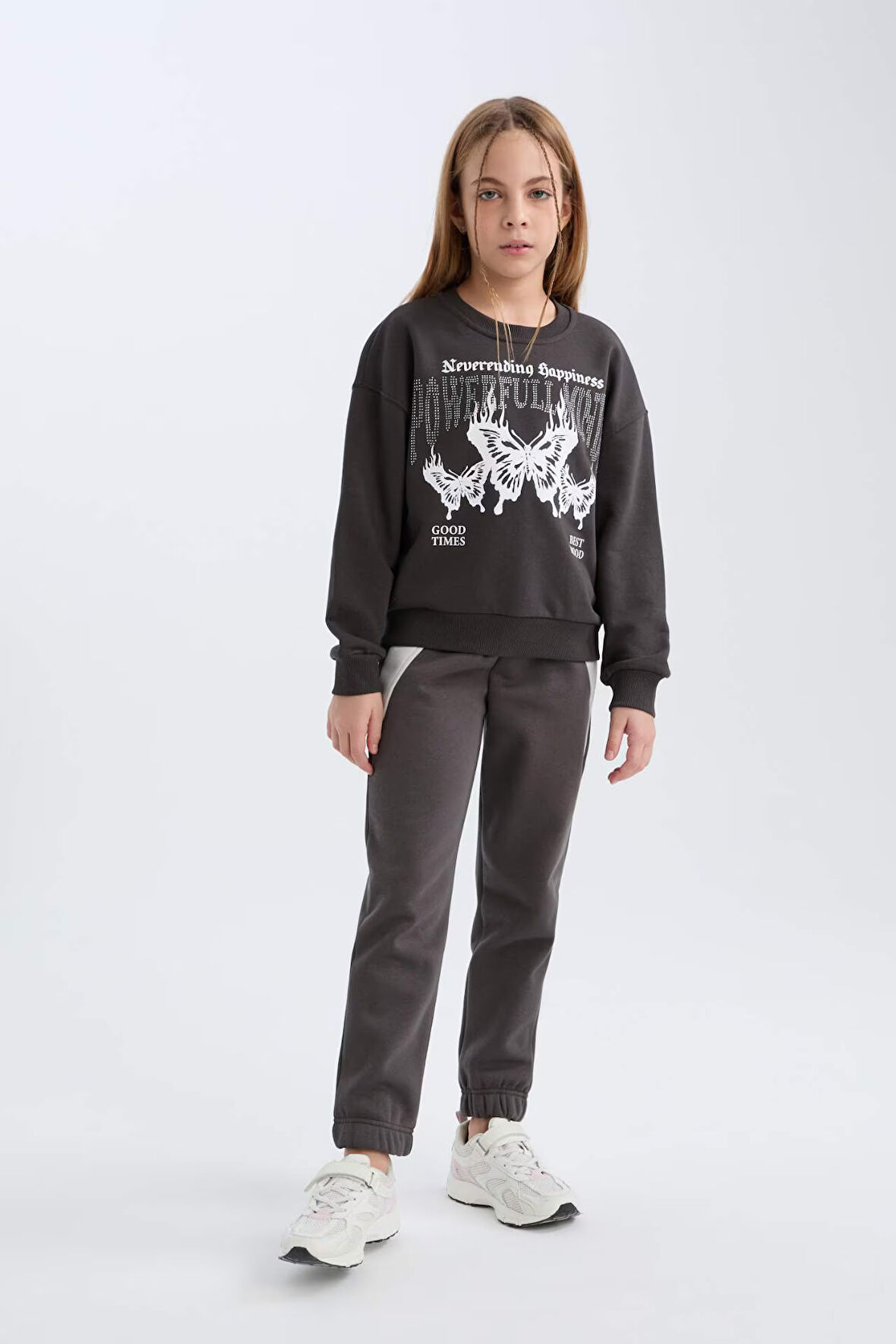 DeFacto Kız Çocuk Beli Paçası Lastikli Jogger Eşofman Altı D3841A824WNAR227