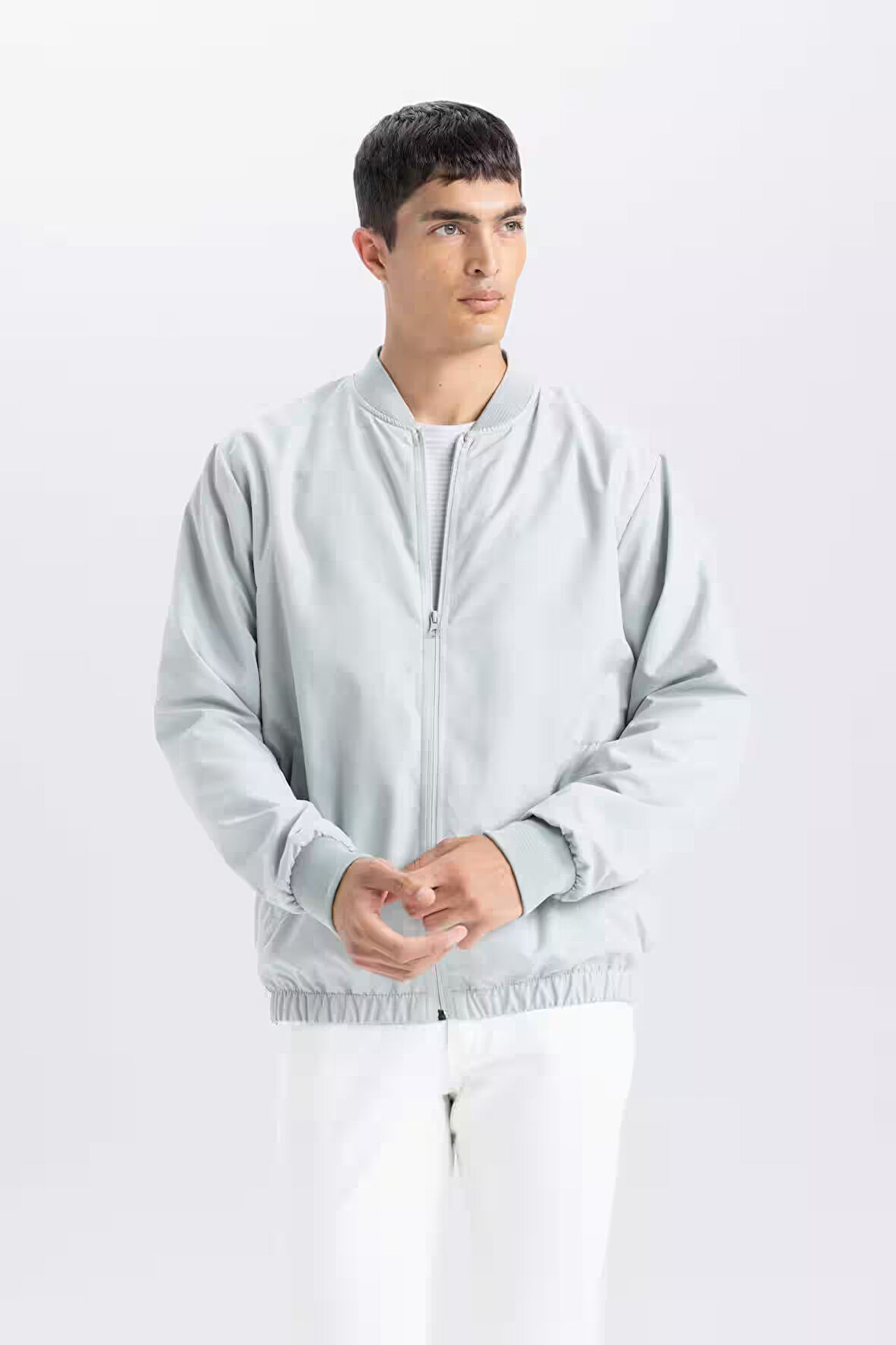 Su İtici Regular Fit Kolej Yaka Bomber Mont