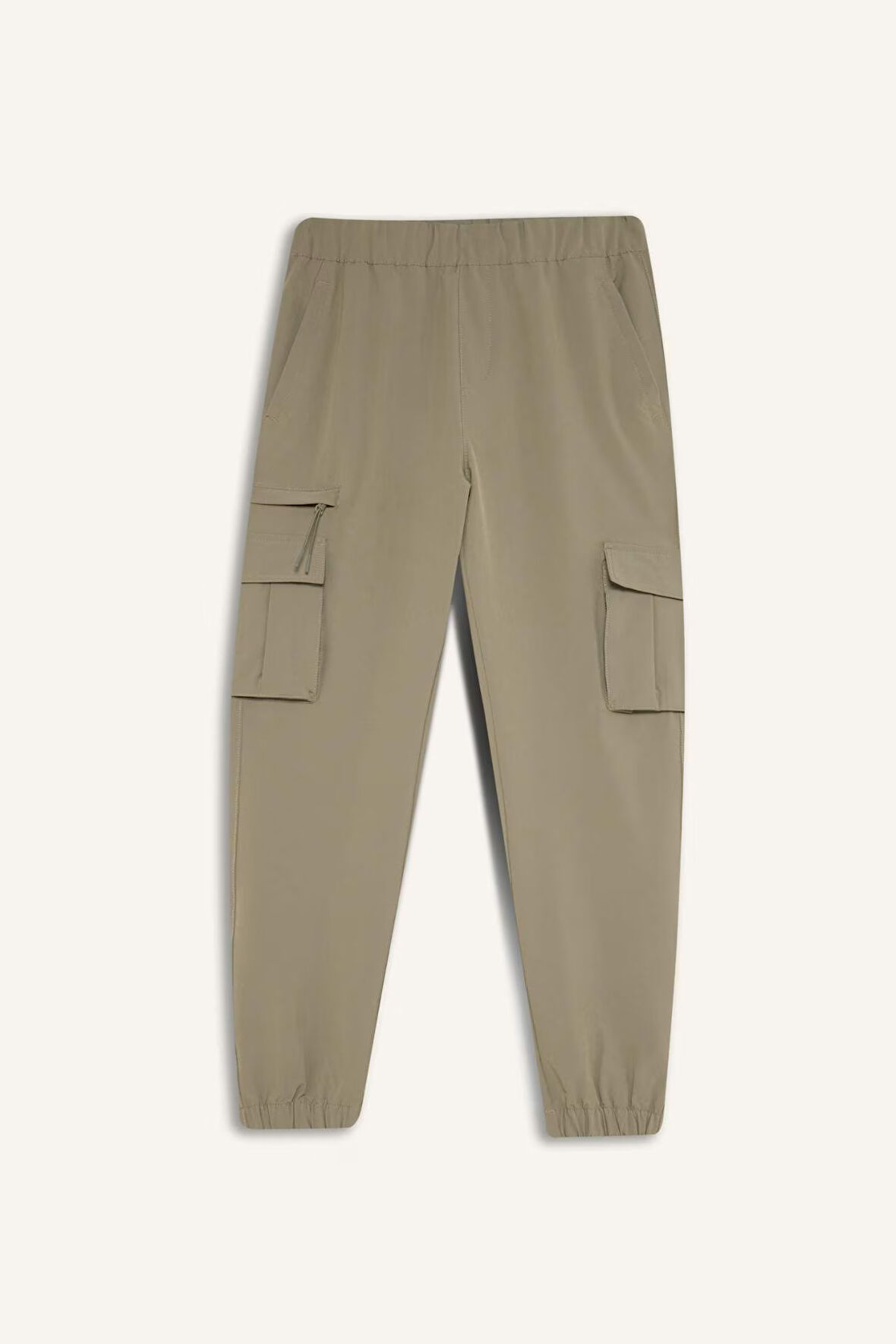DeFactoFit Sporcu Jogger Eşofman Altı Slim Fit Dar Kesim Dokuma Kargo Cepli Standart Paça D3884AX24WNKH465