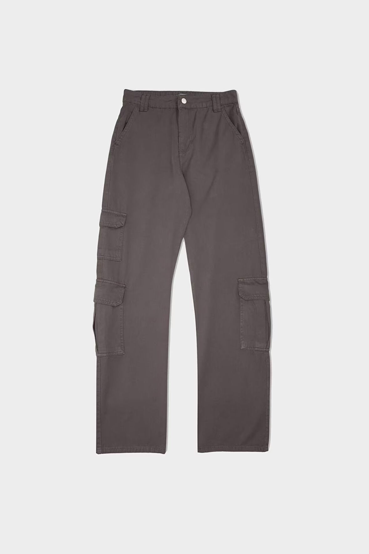 DeFacto Straight Fit Gabardin Pantolon Kargo Cepli Normal Bel Düz Paça D3762AX24AUGR310