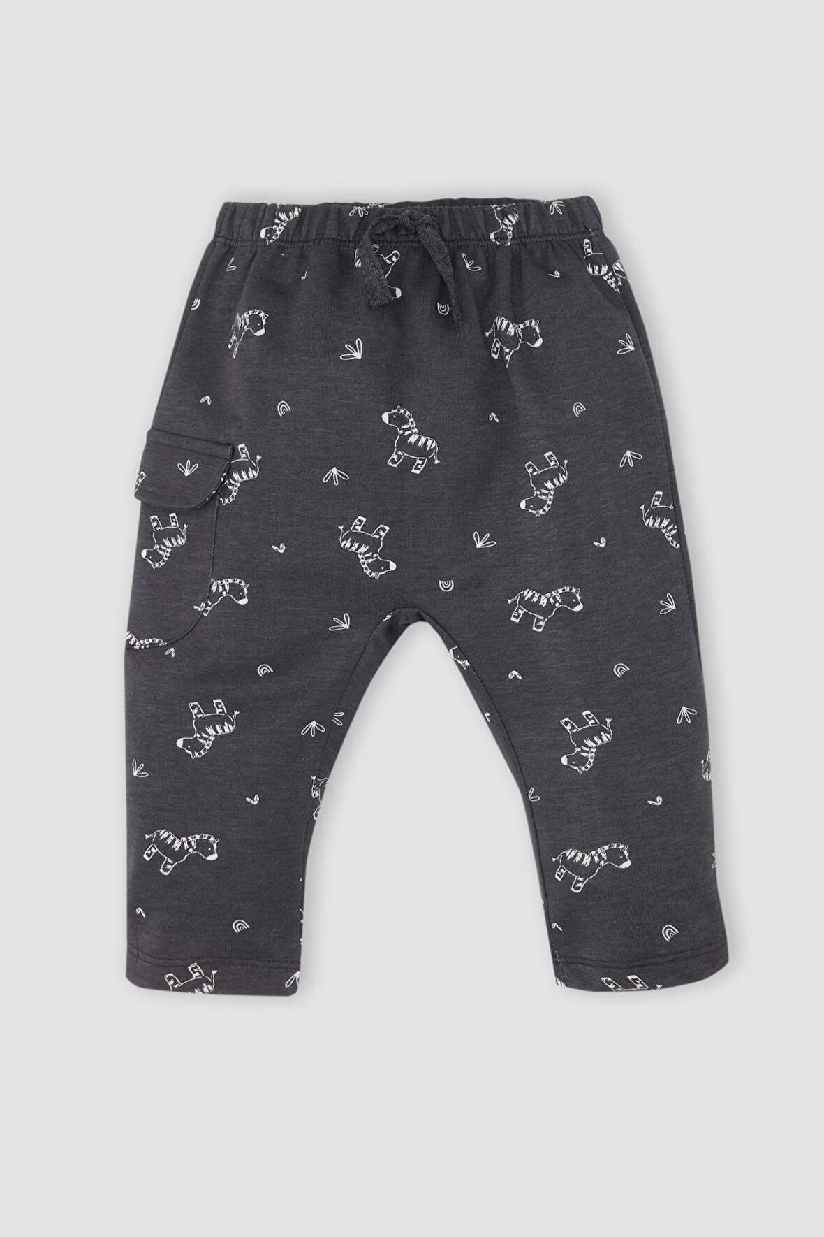 DeFacto Erkek Bebek Zebra Desenli Beli Lastikli Eşofman Altı D4136A524WNAR126