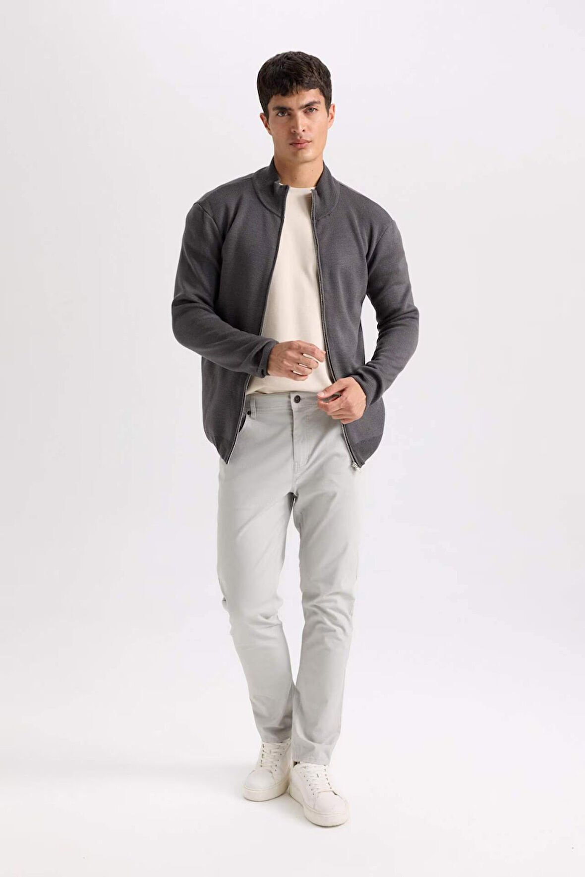 Dar Paça Gabardin Chino Kanvas Pantolon