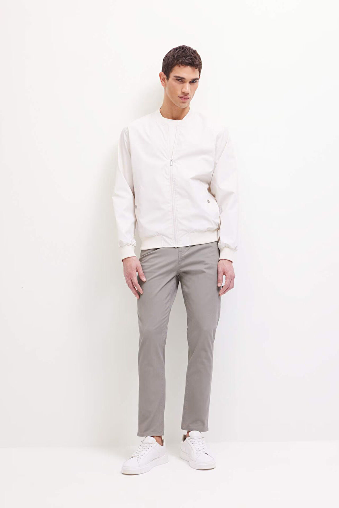 Dar Paça Gabardin Chino Kanvas Pantolon