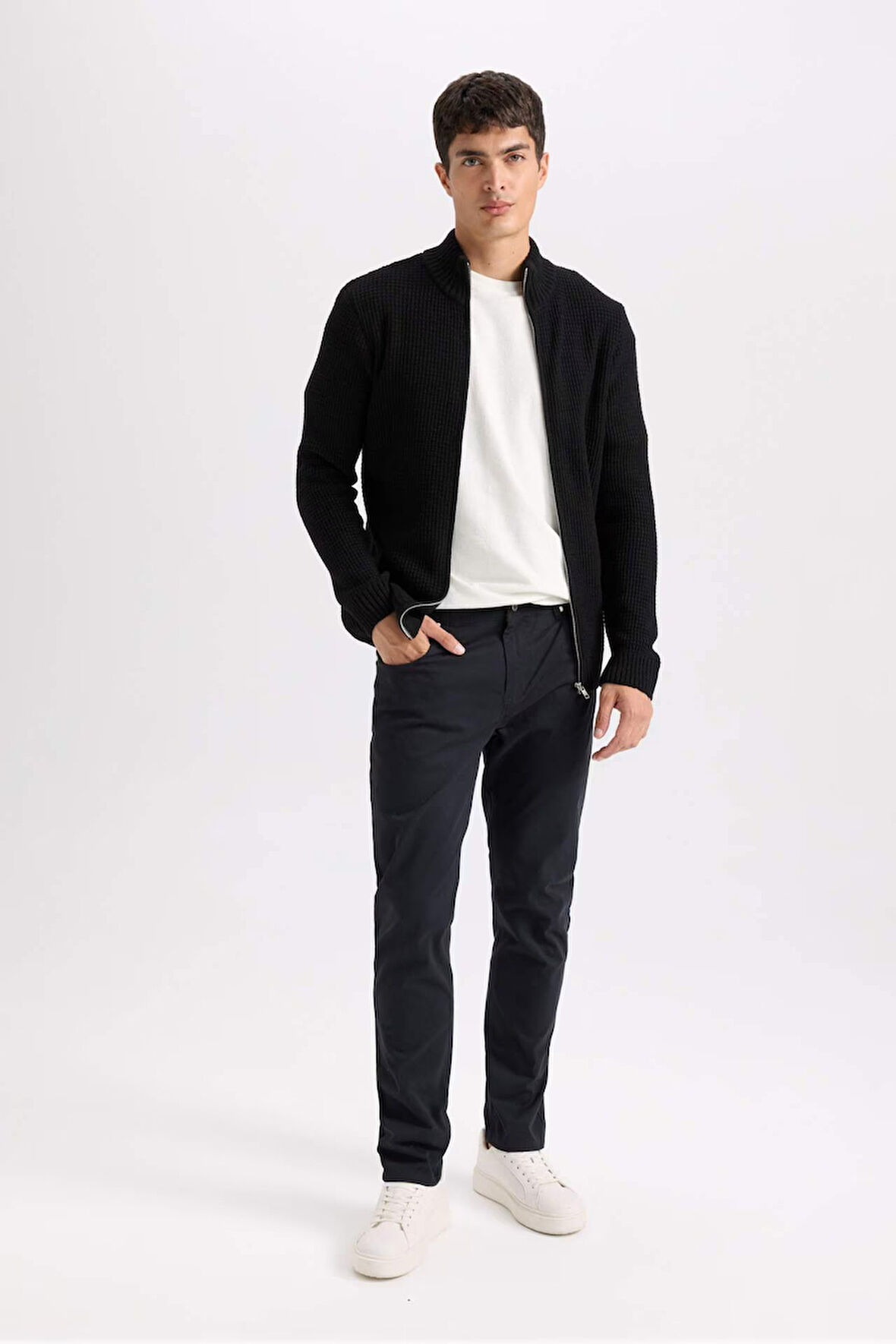Dar Paça Gabardin Chino Kanvas Pantolon
