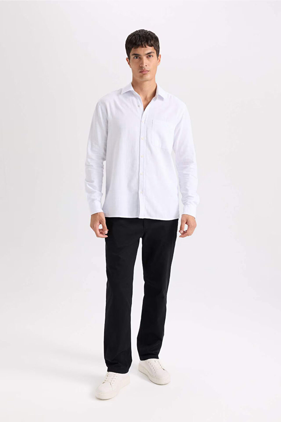 Düz Paça Chino Kanvas Pantolon