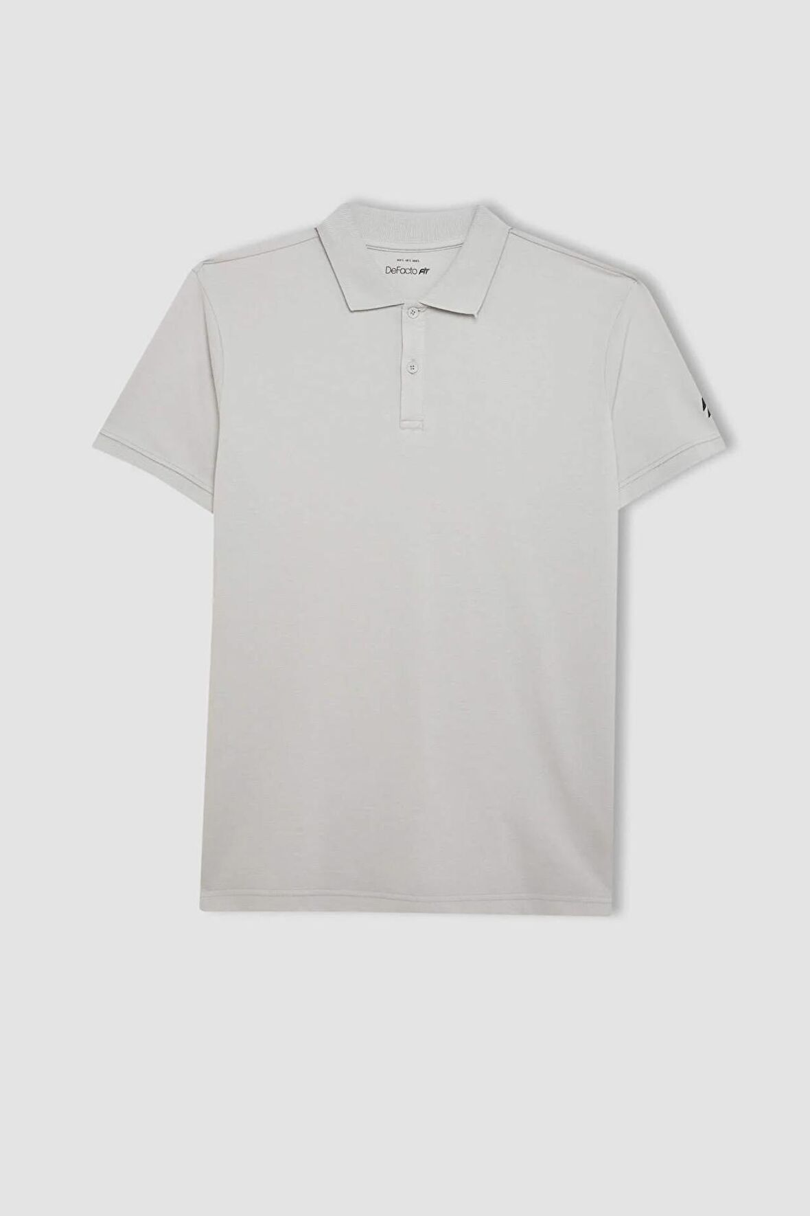 DeFactoFit Slim Fit Dar Kesim Kısa Kollu Pamuklu Sporcu Polo Tişört V2910AZ24SPGR493