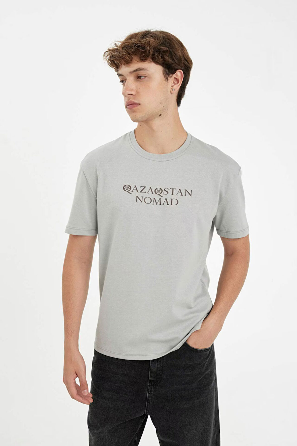 DeFacto Regular Fit Bisiklet Yaka Baskılı Ağır Kumaş Kısa Kollu Tişört D2703AX24AUGR91