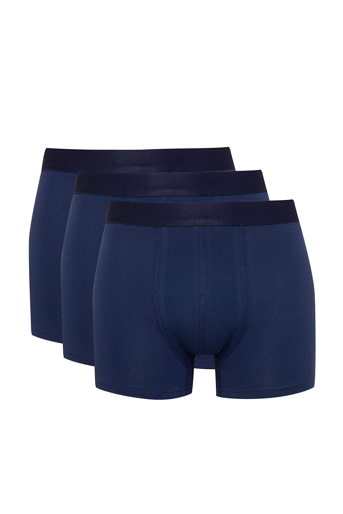 DeFacto Erkek Regular Fit Basic Düz 3'lü Boxer C3275AX24WNNV42