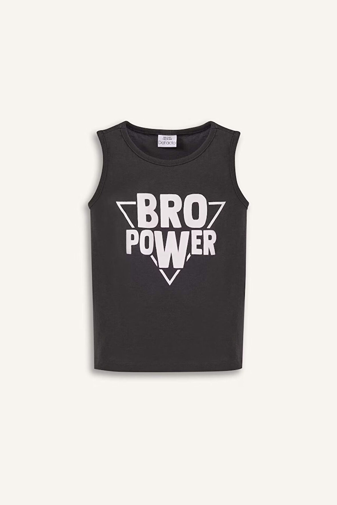 Erkek Bebek Bisiklet Yaka Baskılı Atlet