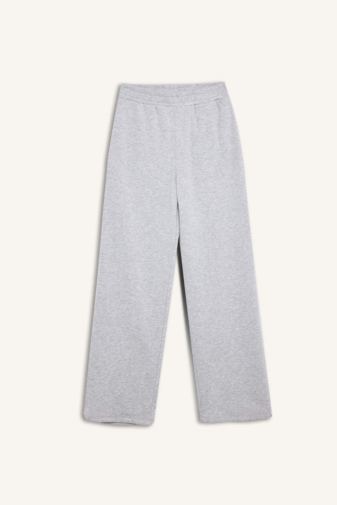 DeFacto Straight Fit Kalın Eşofman Altı Beli Lastikli Cepli Yüksek Bel Basic Düz B8571AX24WNGR93