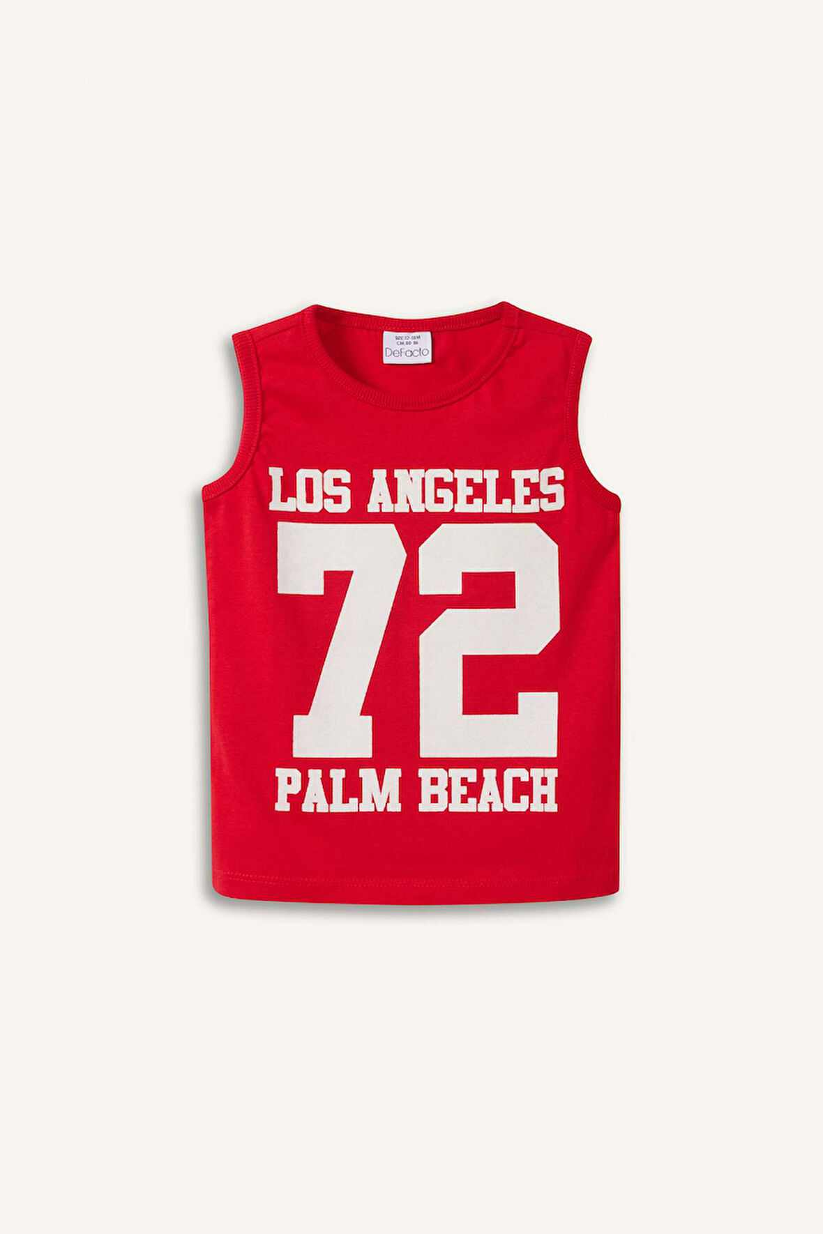 DeFacto Erkek Bebek Bisiklet Yaka Baskılı Atlet E2339A525HSRD79