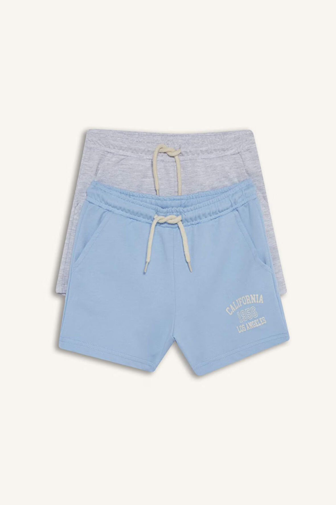 Kız Çocuk Sweatshirt Kumaşı 2'li Şort