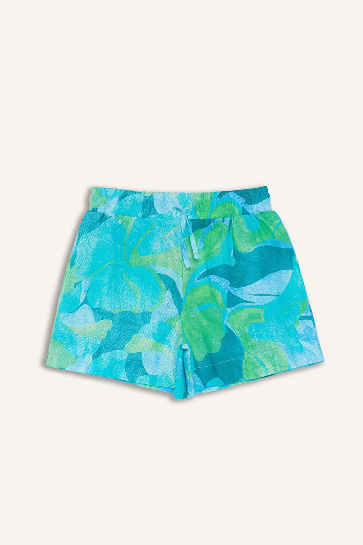 DeFacto Kız Çocuk Beli Lastikli Desenli Pamuklu Şort D7624A825HSBE349