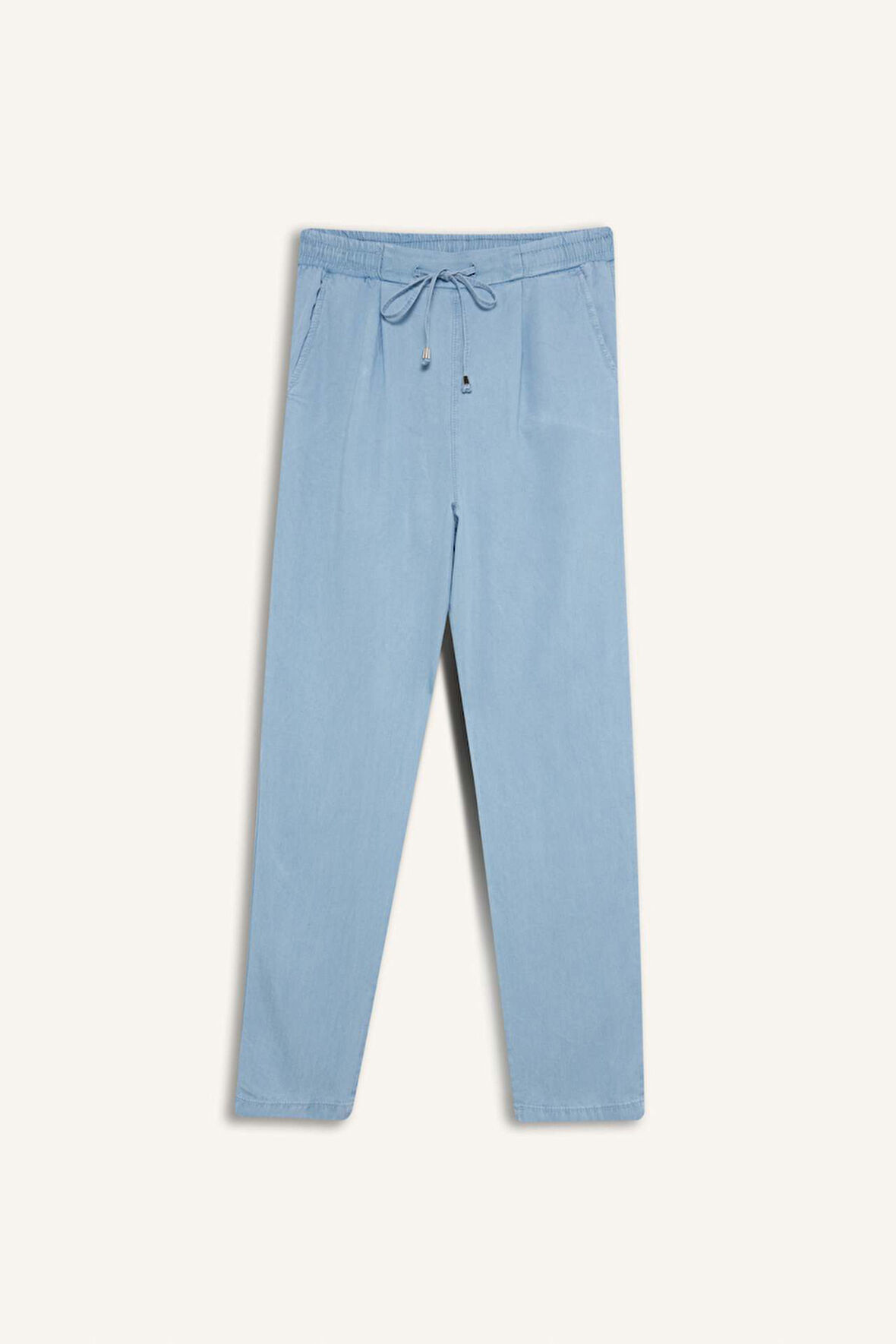 DeFacto Pull On Carrot Fit Yüksek Bel Bilek Boy Tensel Yıkamalı Pantolon D8236AX25SMNM85