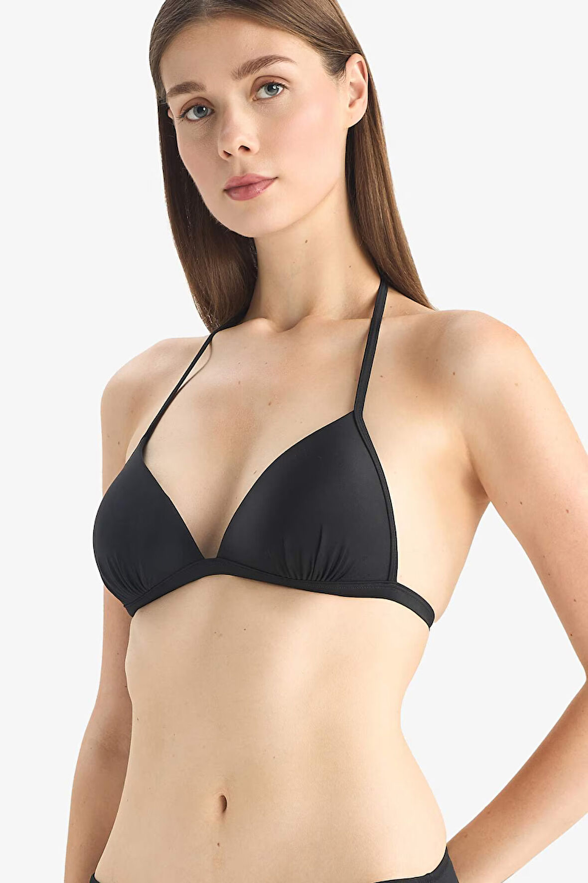 DeFacto Regular Fit Üçgen Bikini Üstü-Fall in Love E1692AX25SMBK81