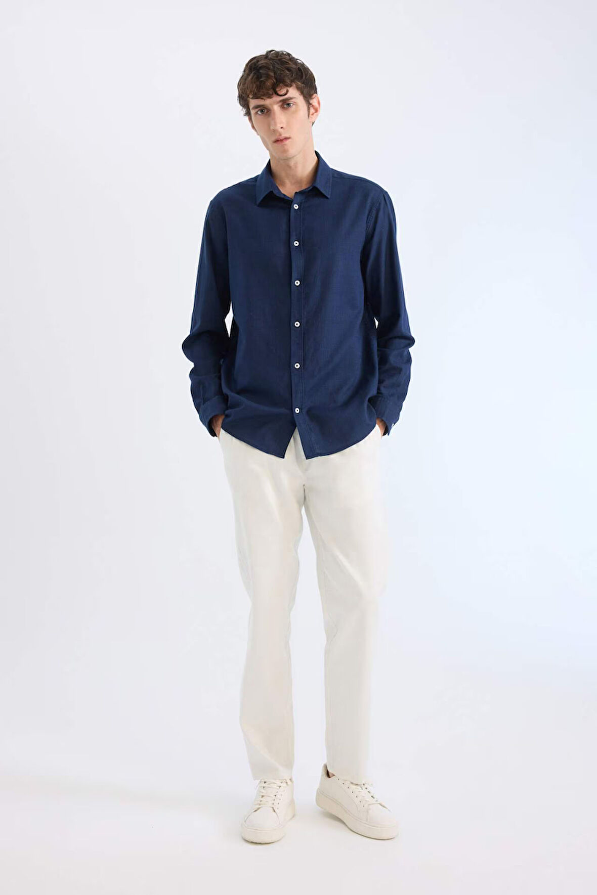 DeFacto Yazlık Tensel Kumaş Jogger Pantolon Basic Cepli Dar Paça B4091AX25SPWT33