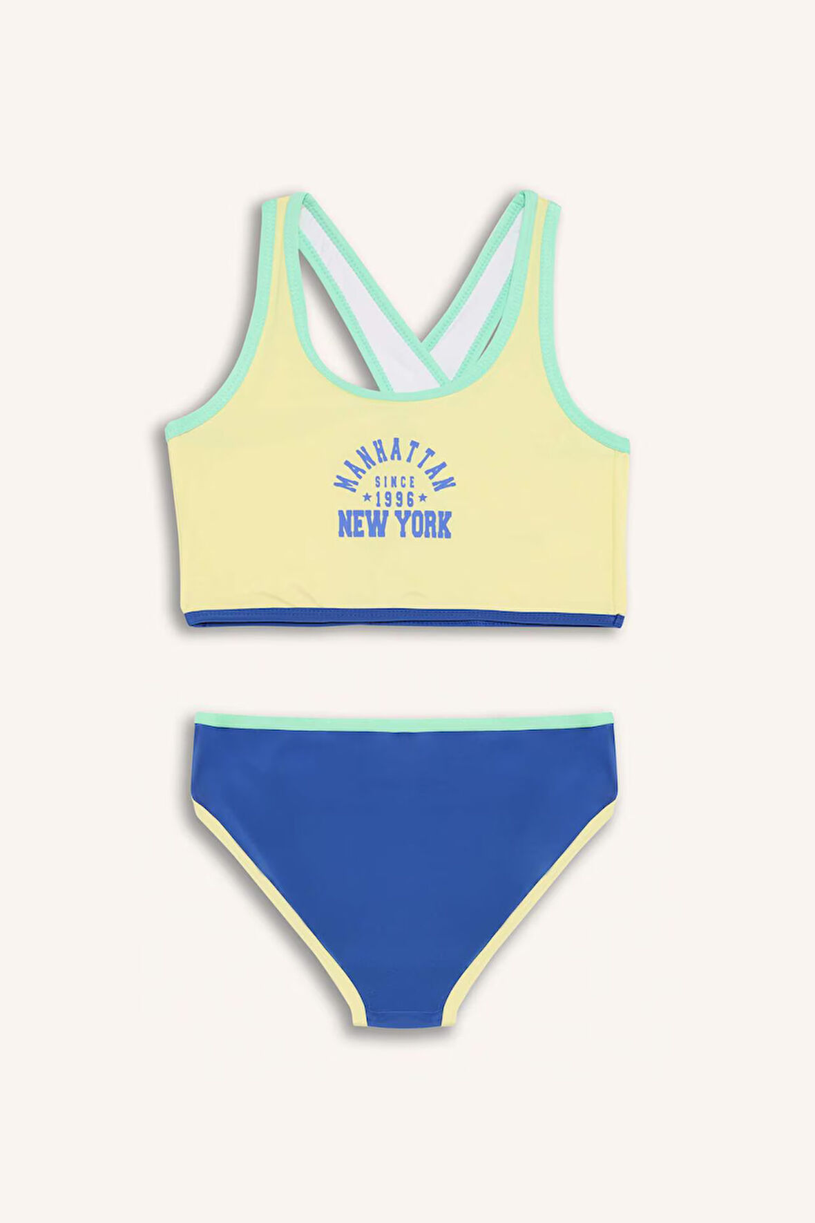 Kız Çocuk Baskılı Bikini Takımı