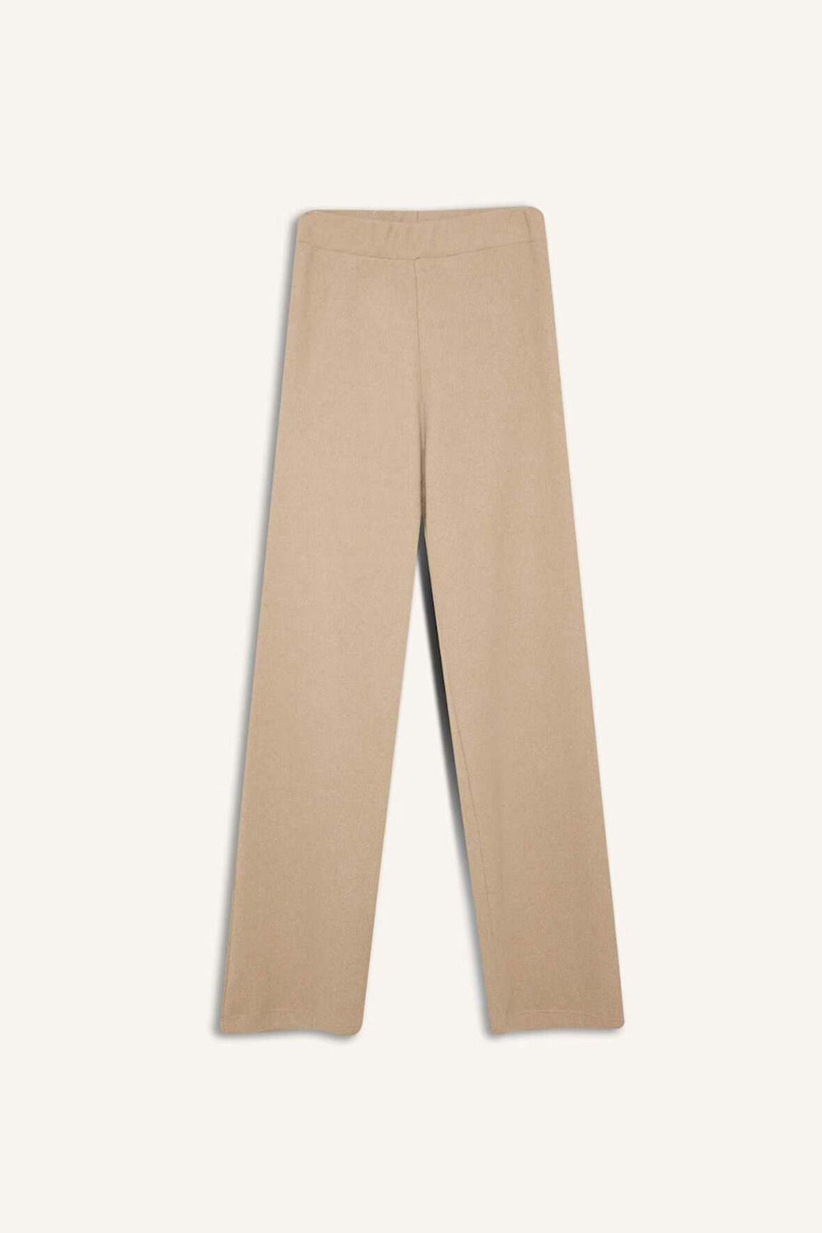Antrasit Triko Pantolon Wide Leg Geniş Bol Paça Selanik Kumaş Basic Düz