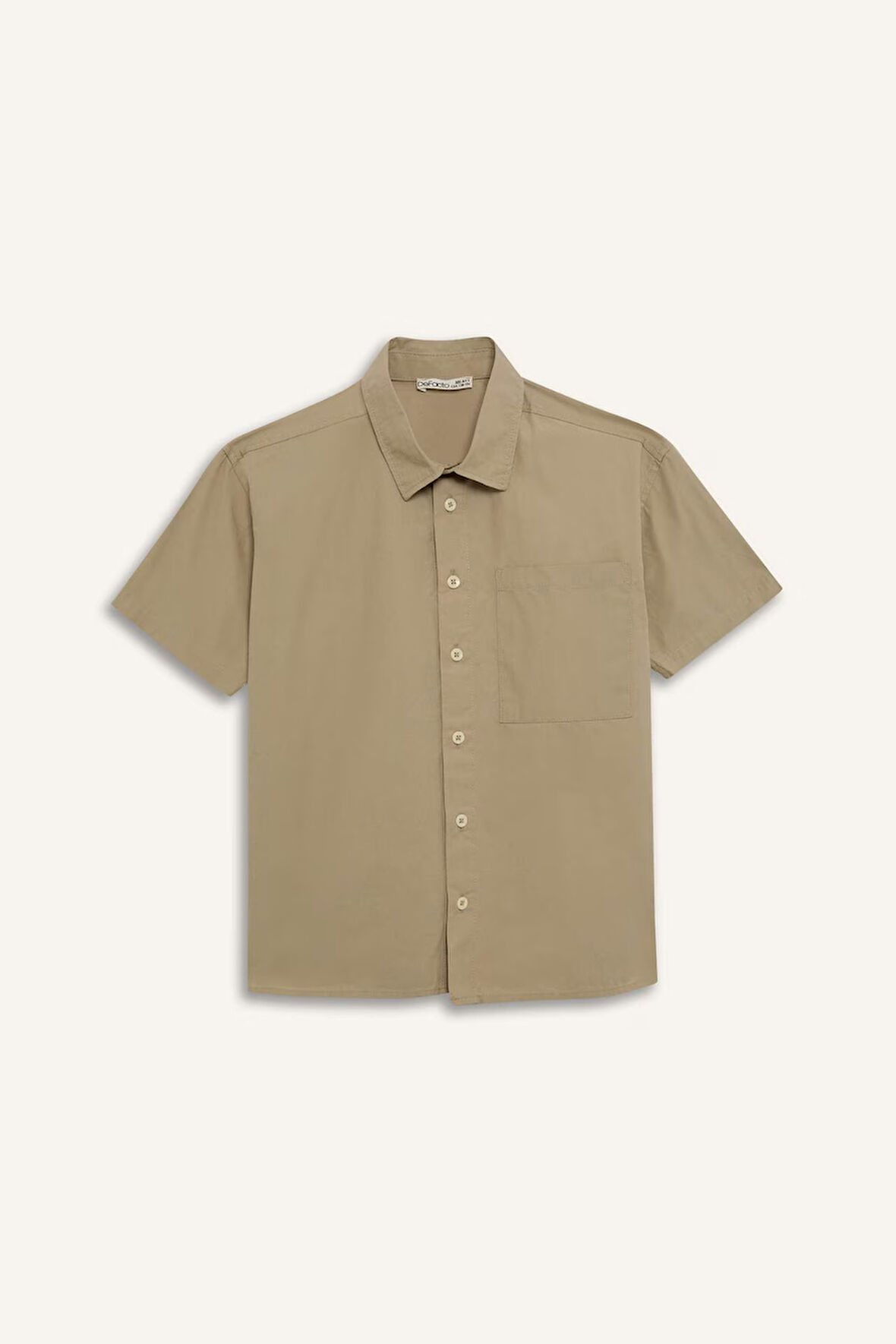 Erkek Çocuk Oversize Geniş Kalıp Polo Yaka Paraşüt Kısa Kollu Gömlek
